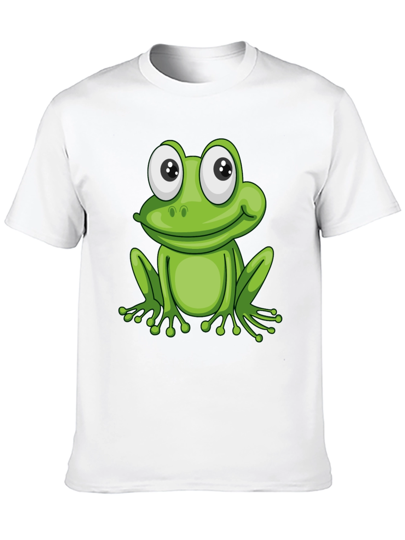 Frog Graphic Black T-Shirt - Fun Cartoon Animal Tee