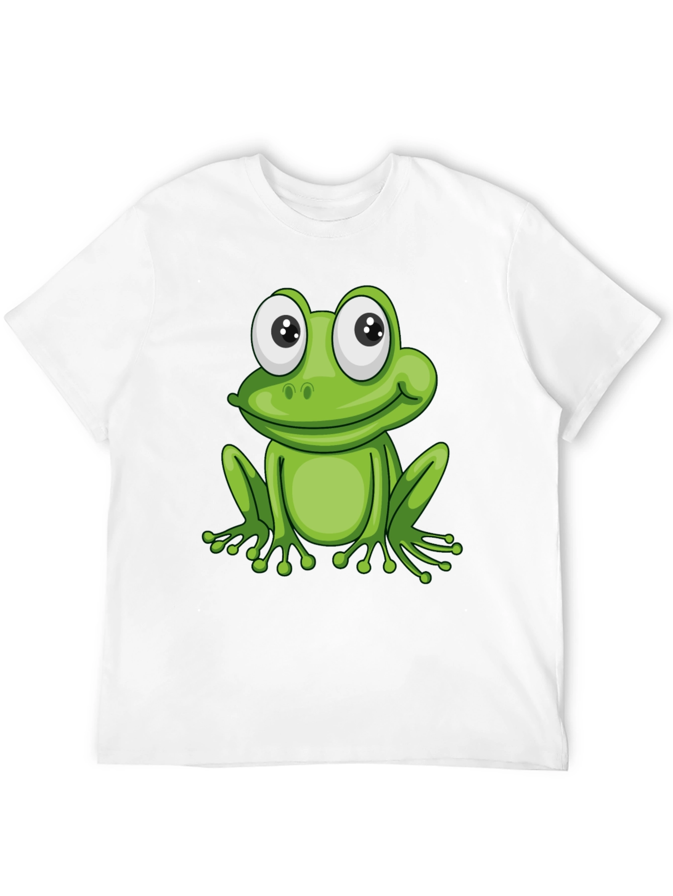 Frog Graphic Black T-Shirt - Fun Cartoon Animal Tee