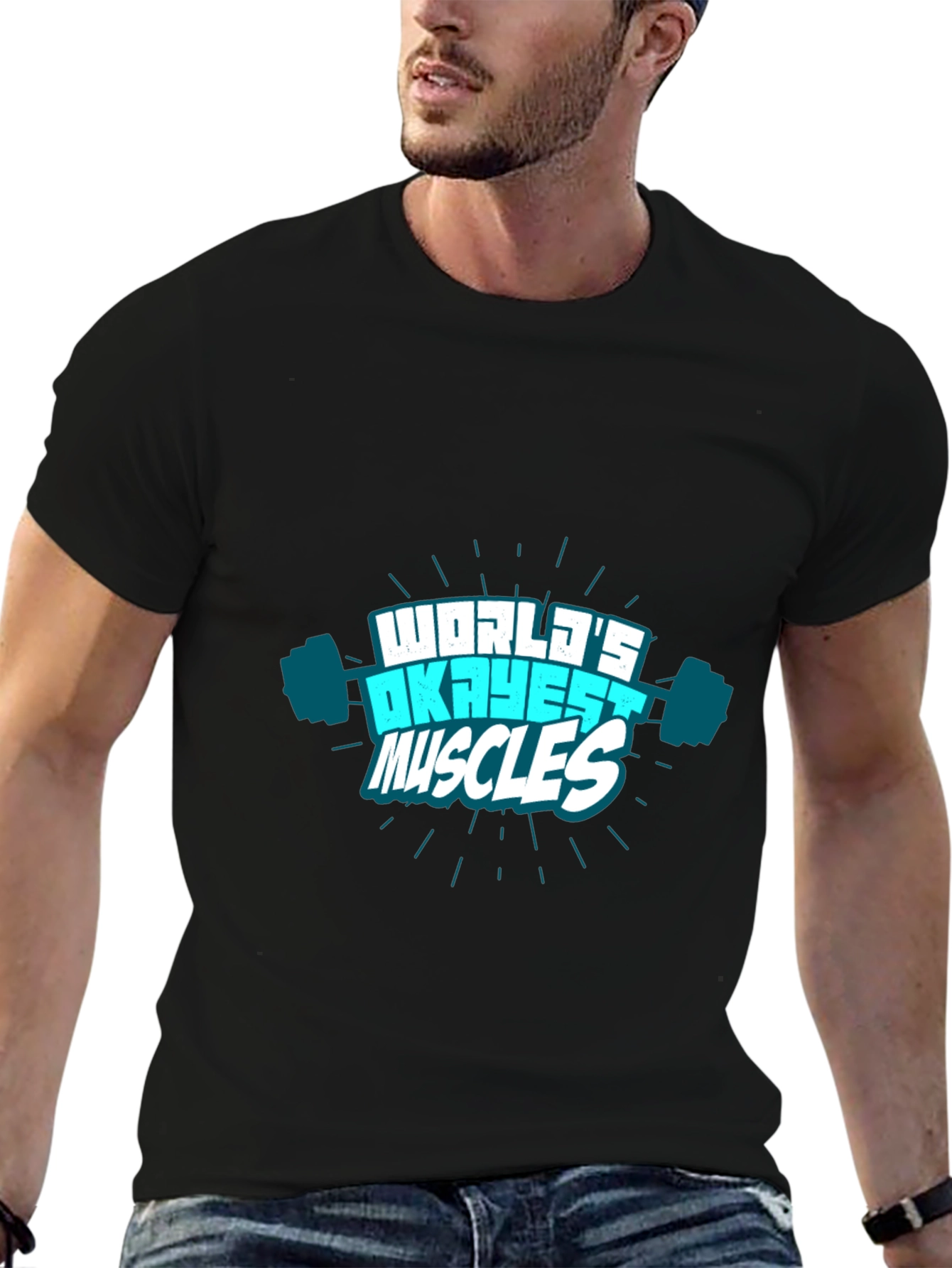 Worlds Okayest Muscles Graphic T-Shirt
