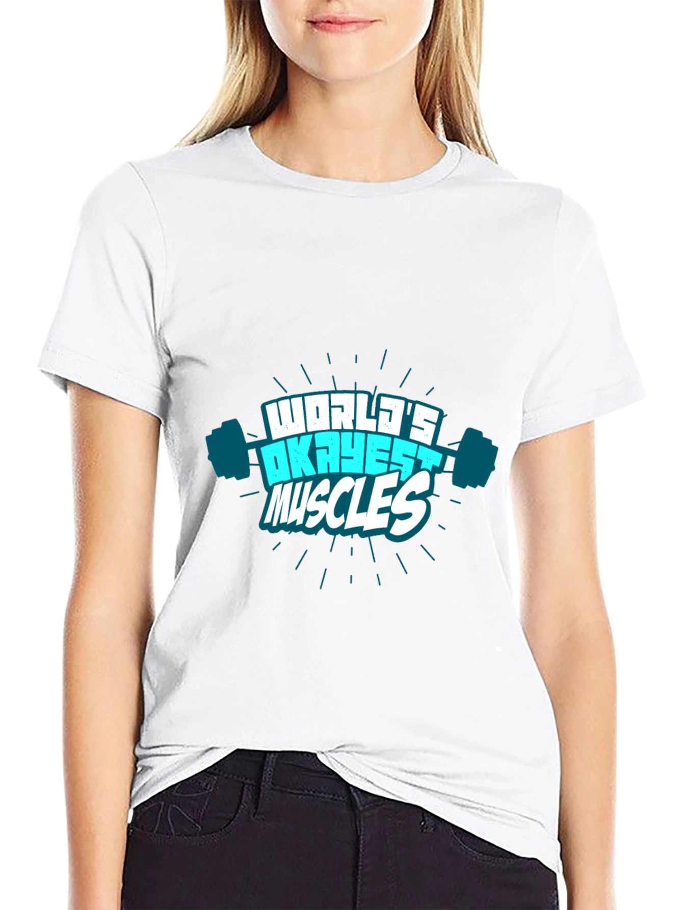 Worlds Okayest Muscles Graphic T-Shirt