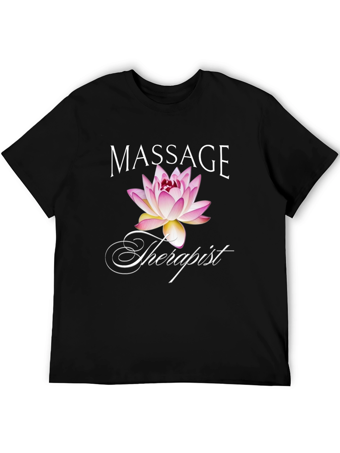 Massage Therapist Lotus Graphic T-Shirt
