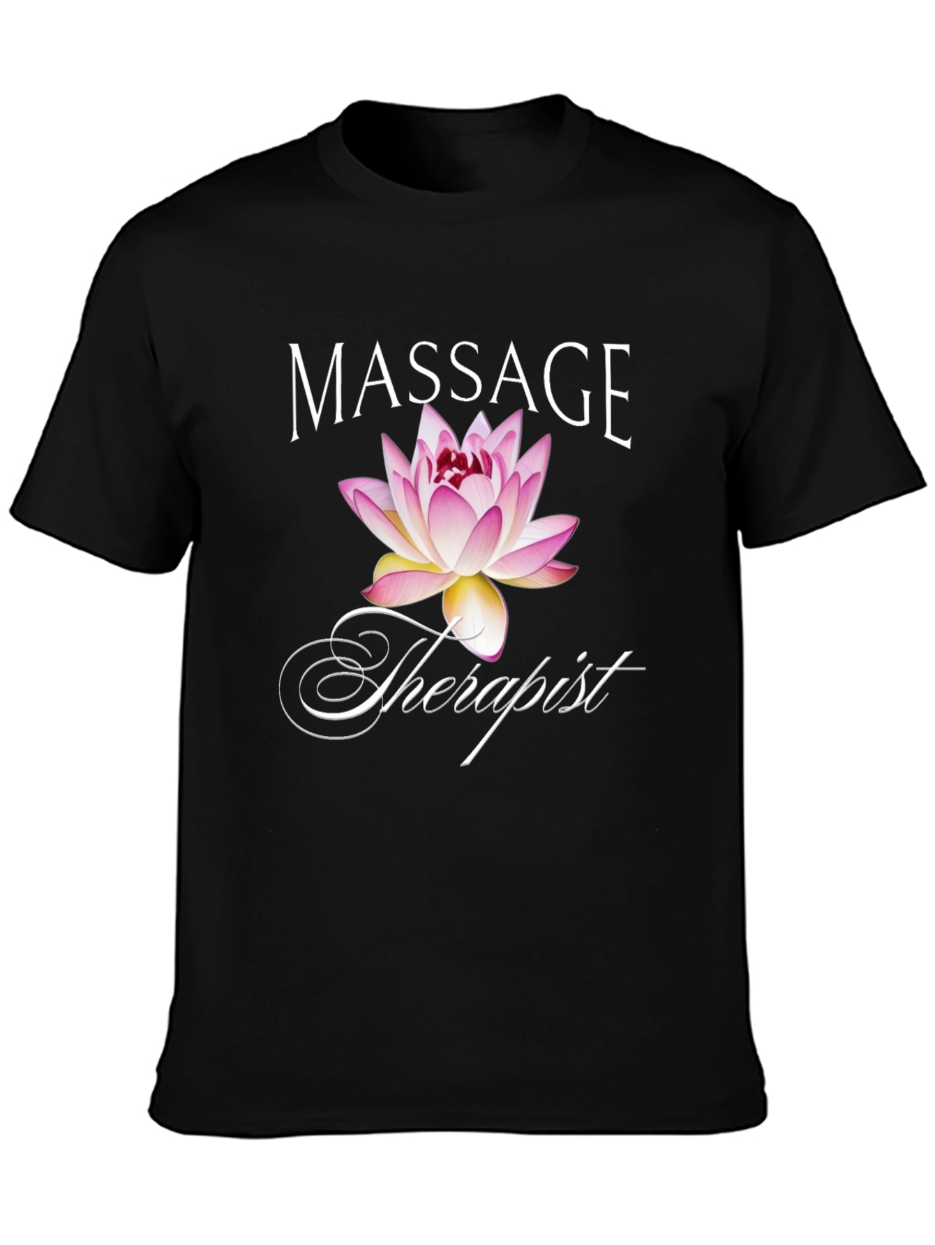 Massage Therapist Lotus Graphic T-Shirt