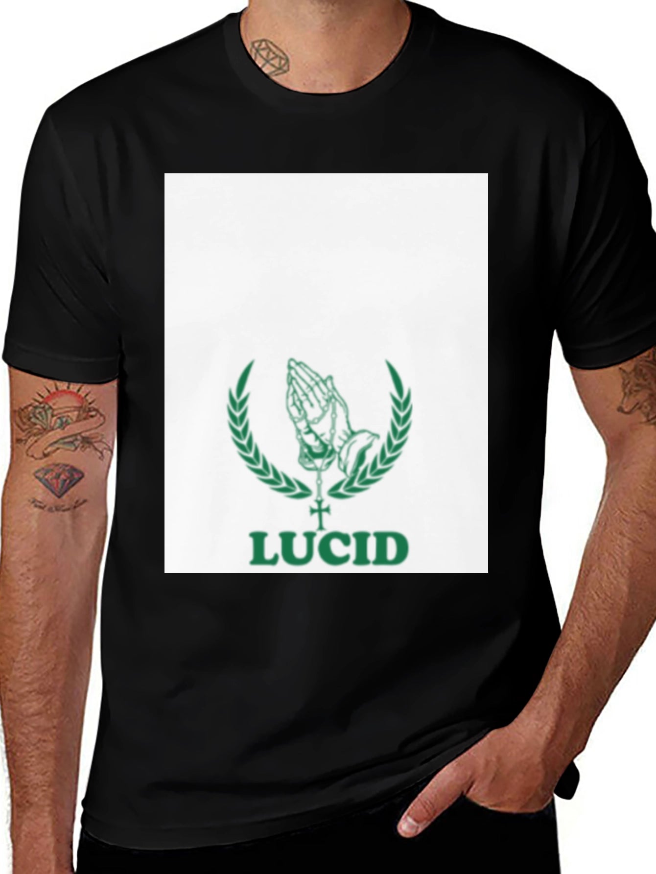 Lucid Graphic Print T-Shirt - Black