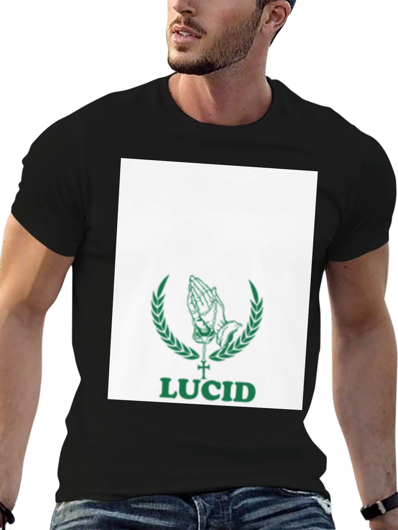 Lucid Graphic Print T-Shirt - Black