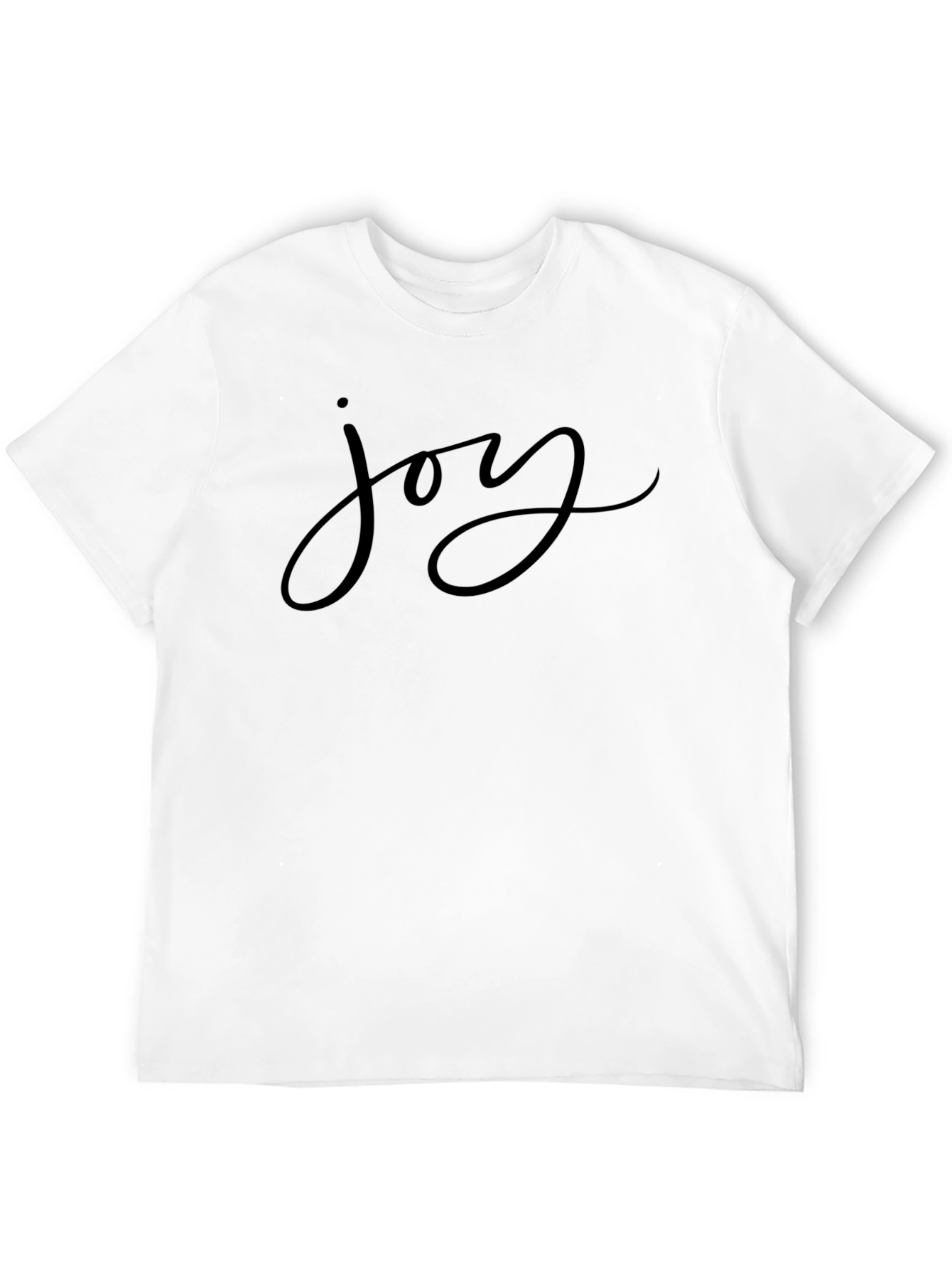 Joy Black T-Shirt - Stylish Graphic Tee