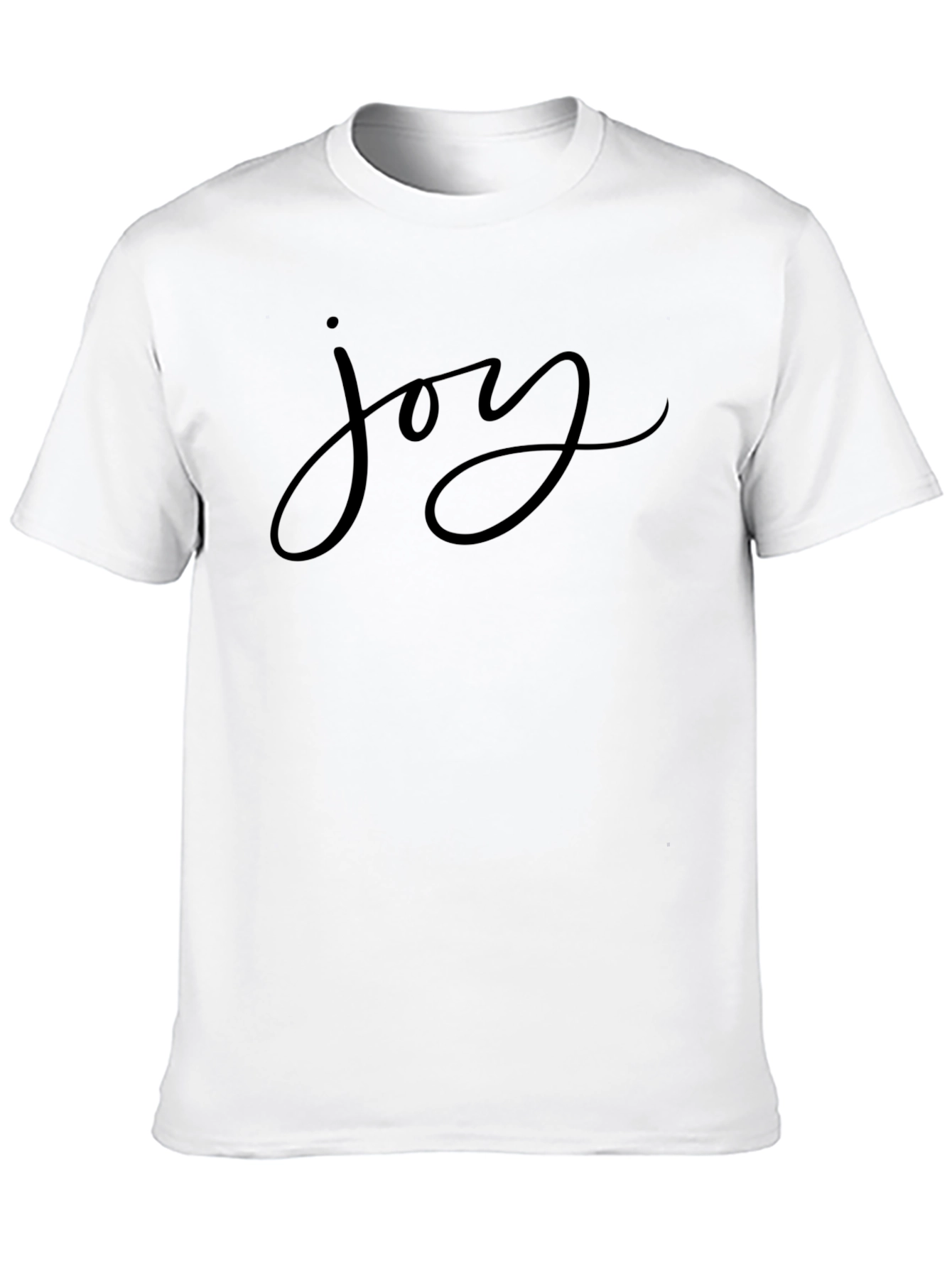 Joy Black T-Shirt - Stylish Graphic Tee