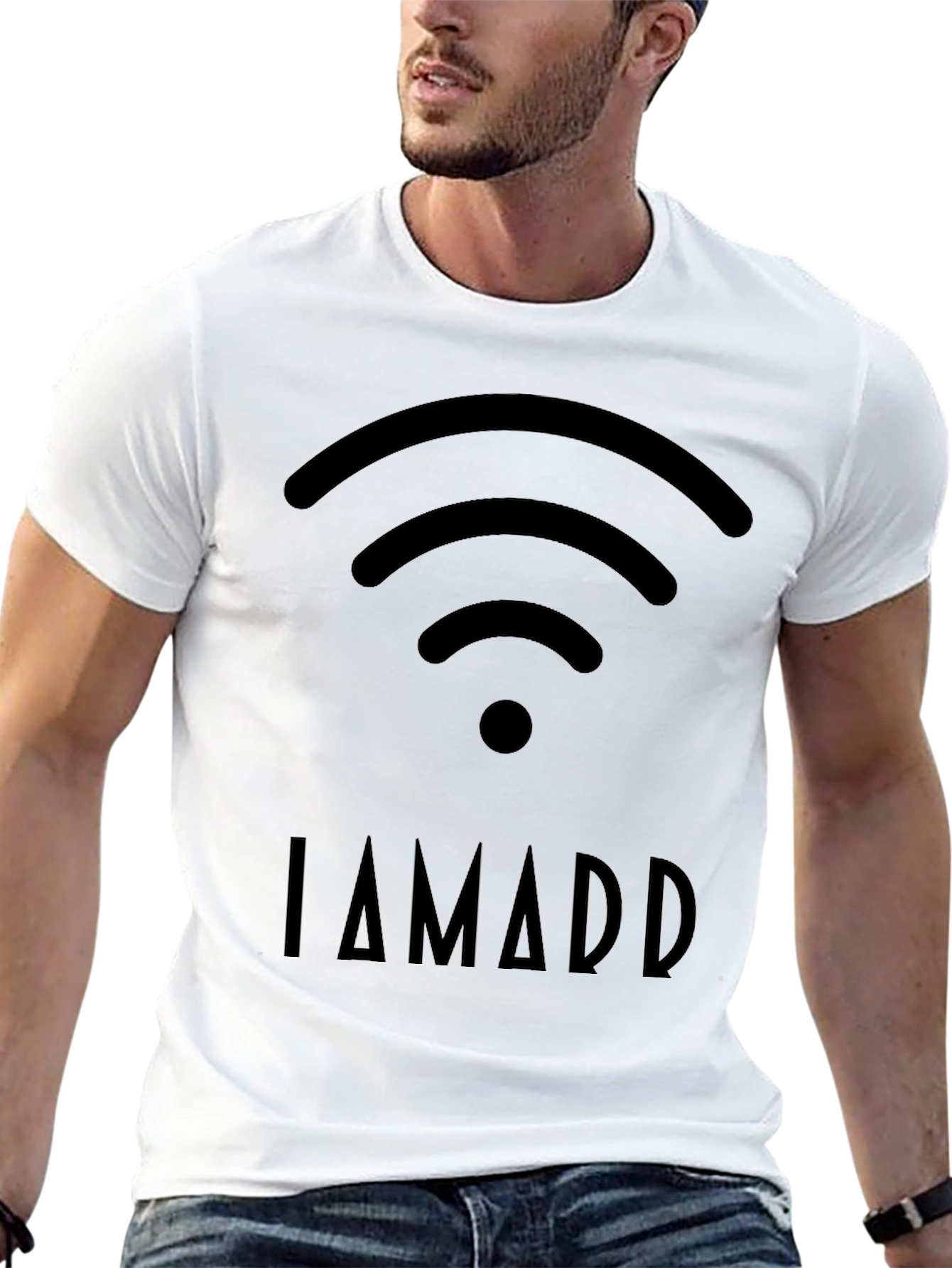 I AM ADD WiFi Humor T-Shirt - Black