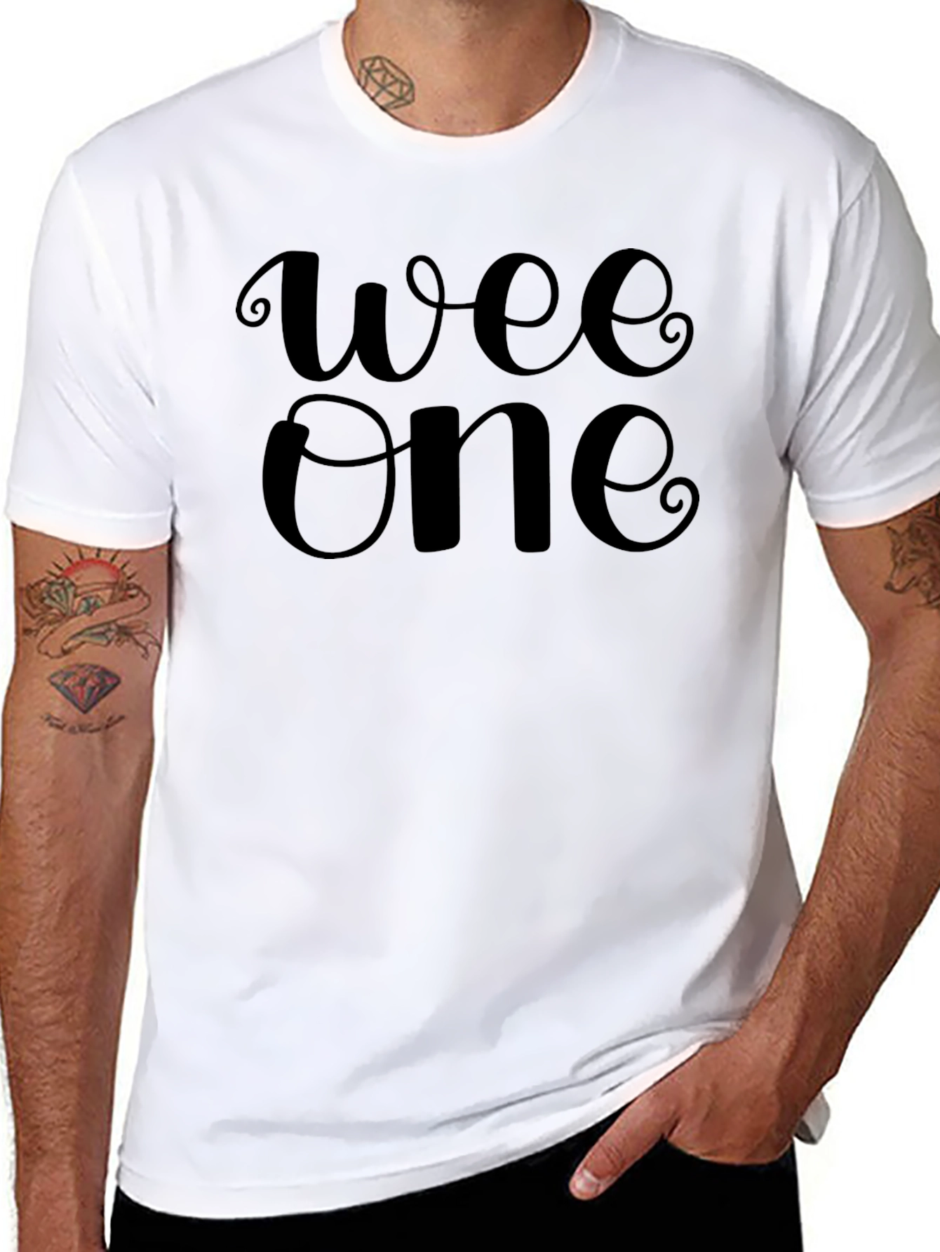 Wee One Black Graphic Tee