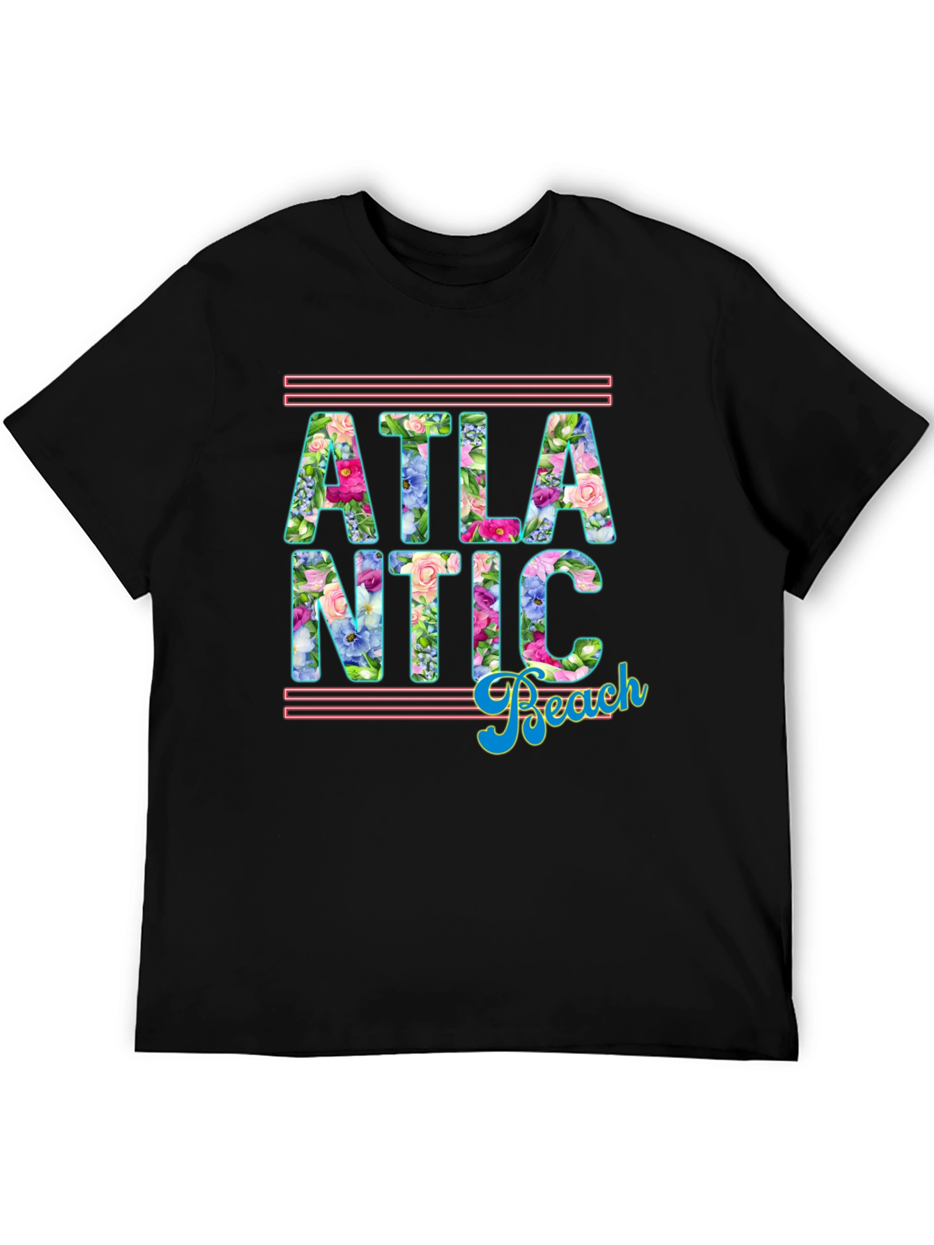 Atlantic Beach Floral Graphic T-Shirt