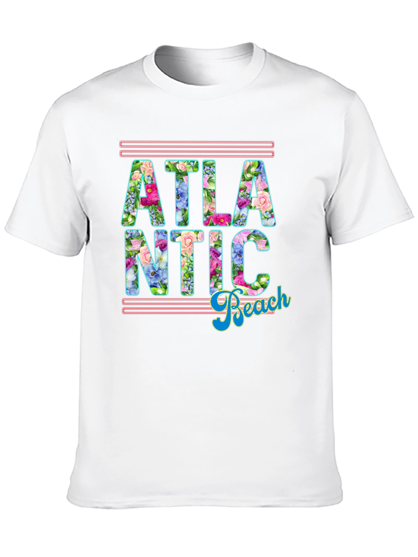 Atlantic Beach Floral Graphic T-Shirt