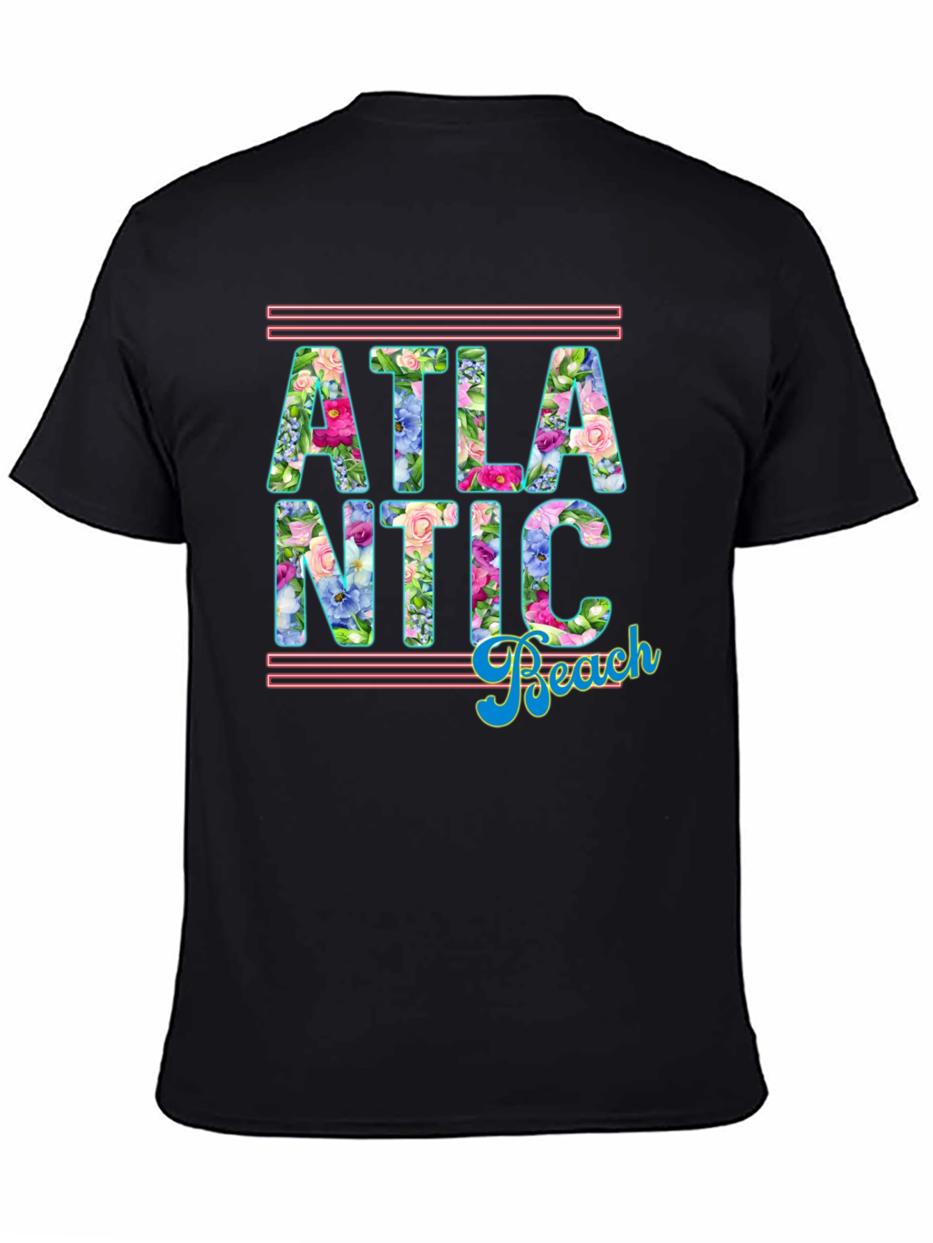 Atlantic Beach Floral Graphic T-Shirt