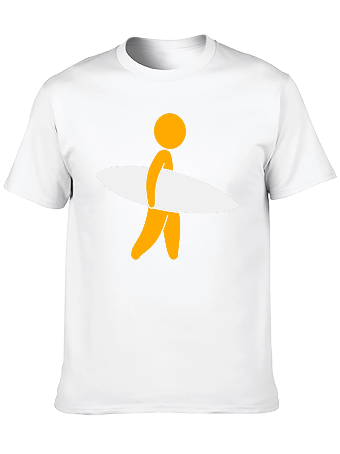 Surfer Dude Graphic Tee - Black Casual T-Shirt