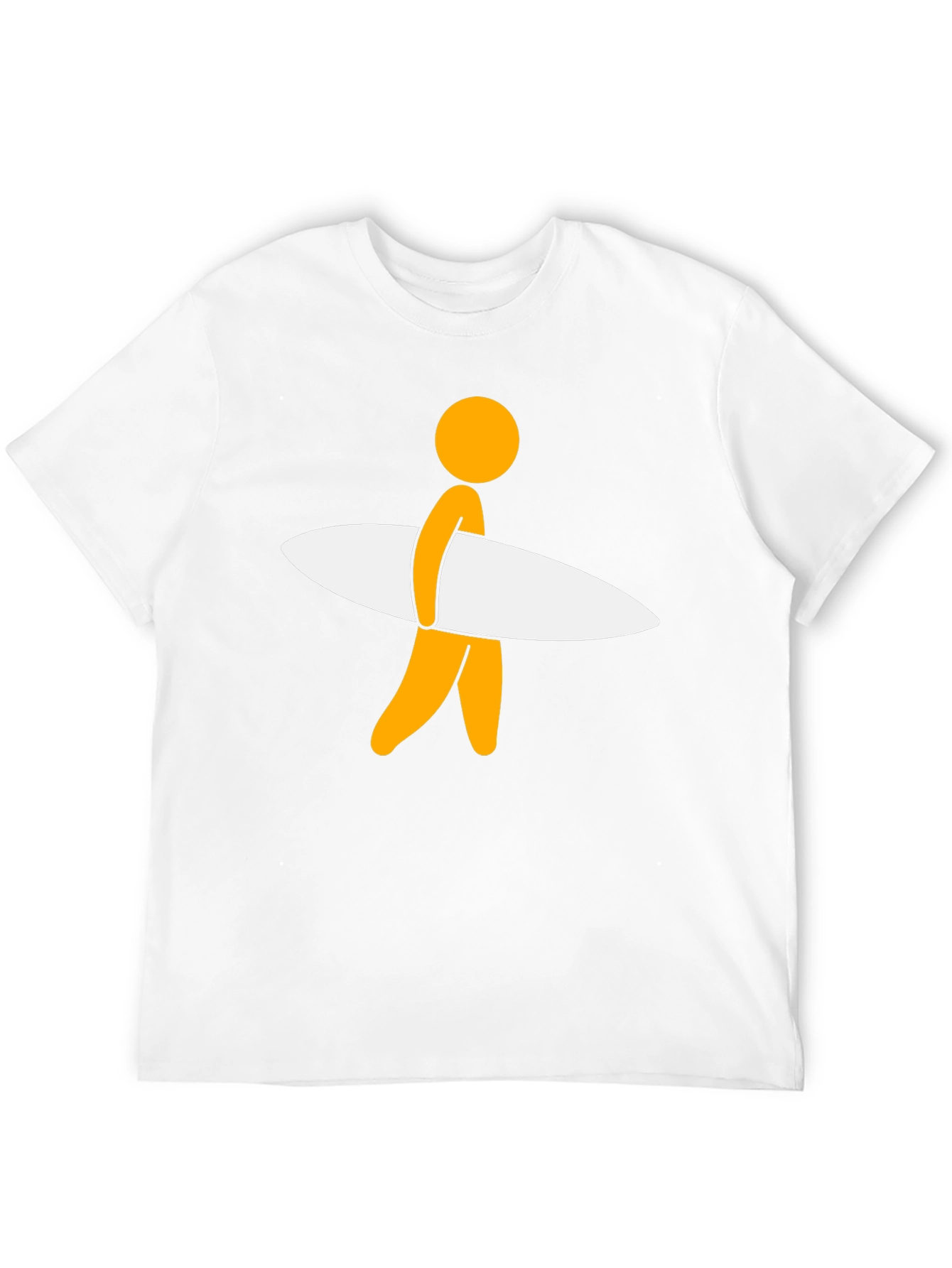Surfer Dude Graphic Tee - Black Casual T-Shirt
