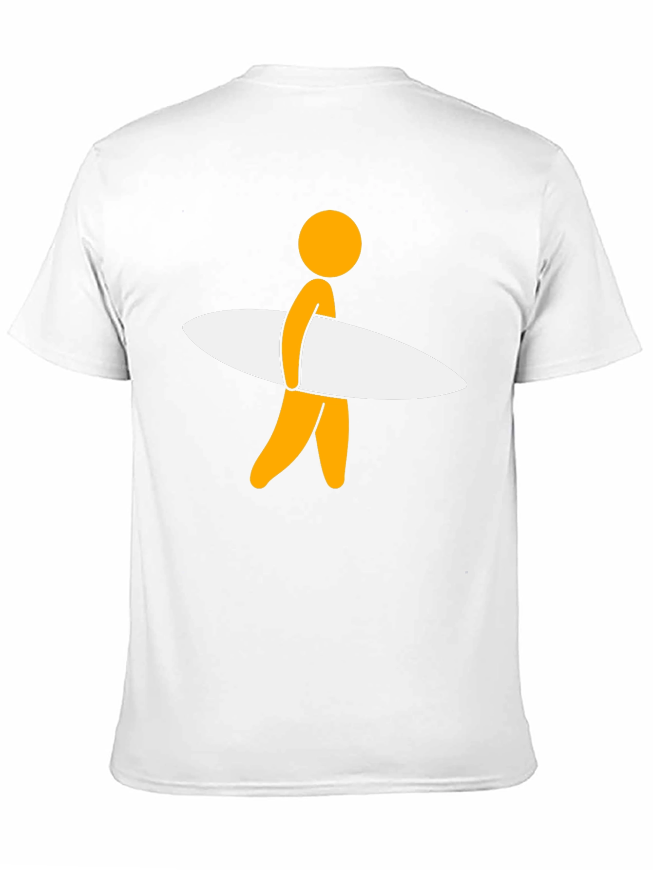 Surfer Dude Graphic Tee - Black Casual T-Shirt