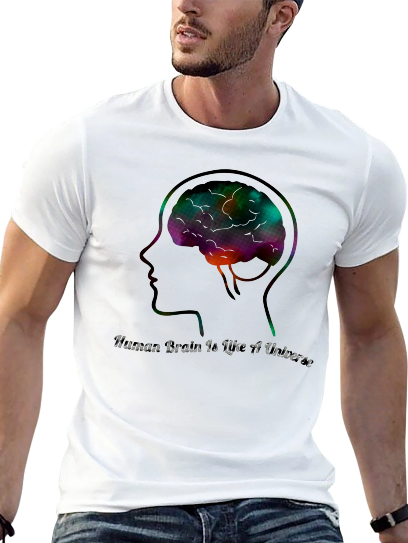Human Brain Universe Graphic T-Shirt