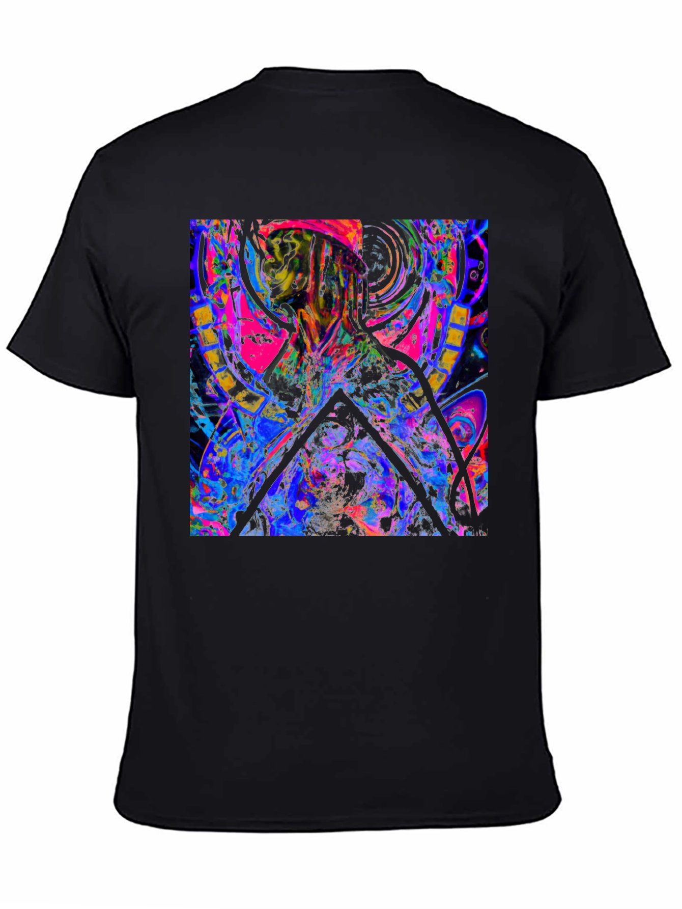 Abstract Art Tee: Vibrant Graphic Print T-Shirt