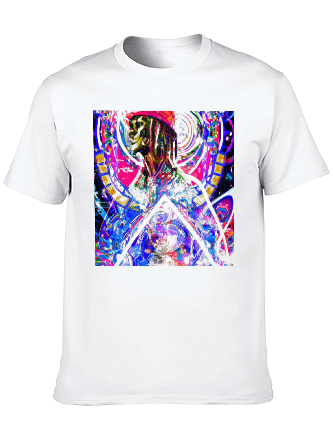 Abstract Art Tee: Vibrant Graphic Print T-Shirt