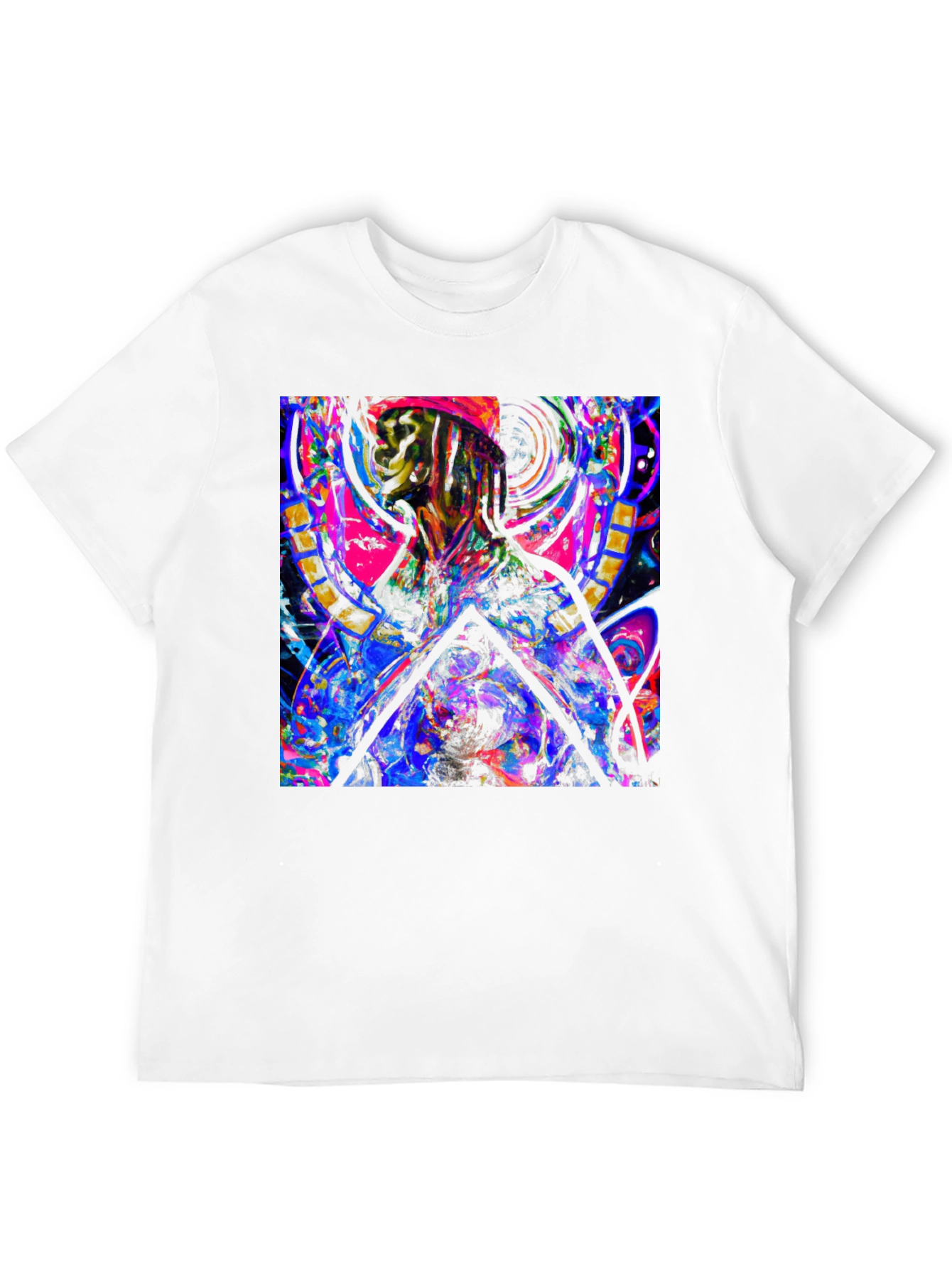 Abstract Art Tee: Vibrant Graphic Print T-Shirt
