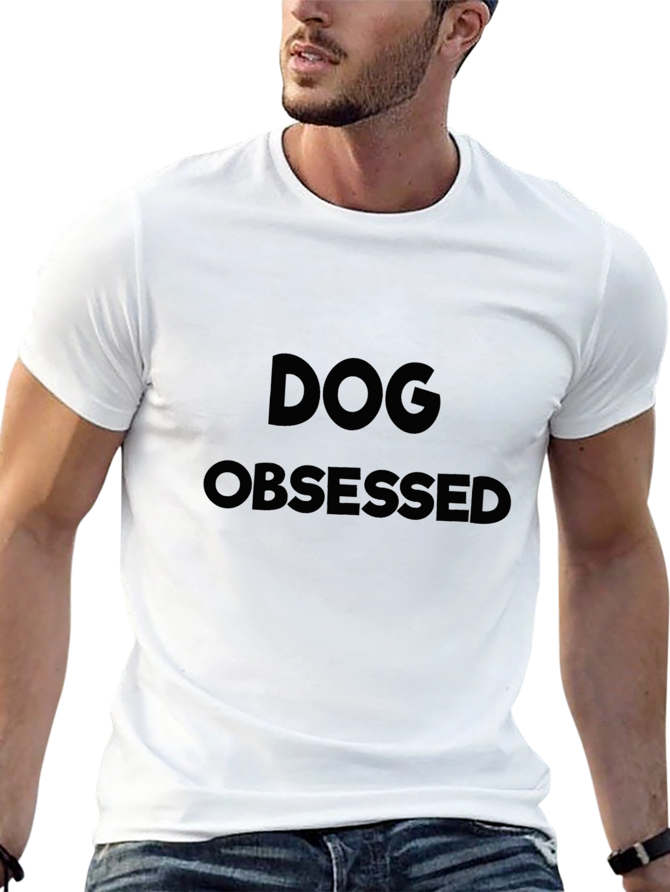 Dog Obsessed Graphic Tee - Mens Black T-Shirt