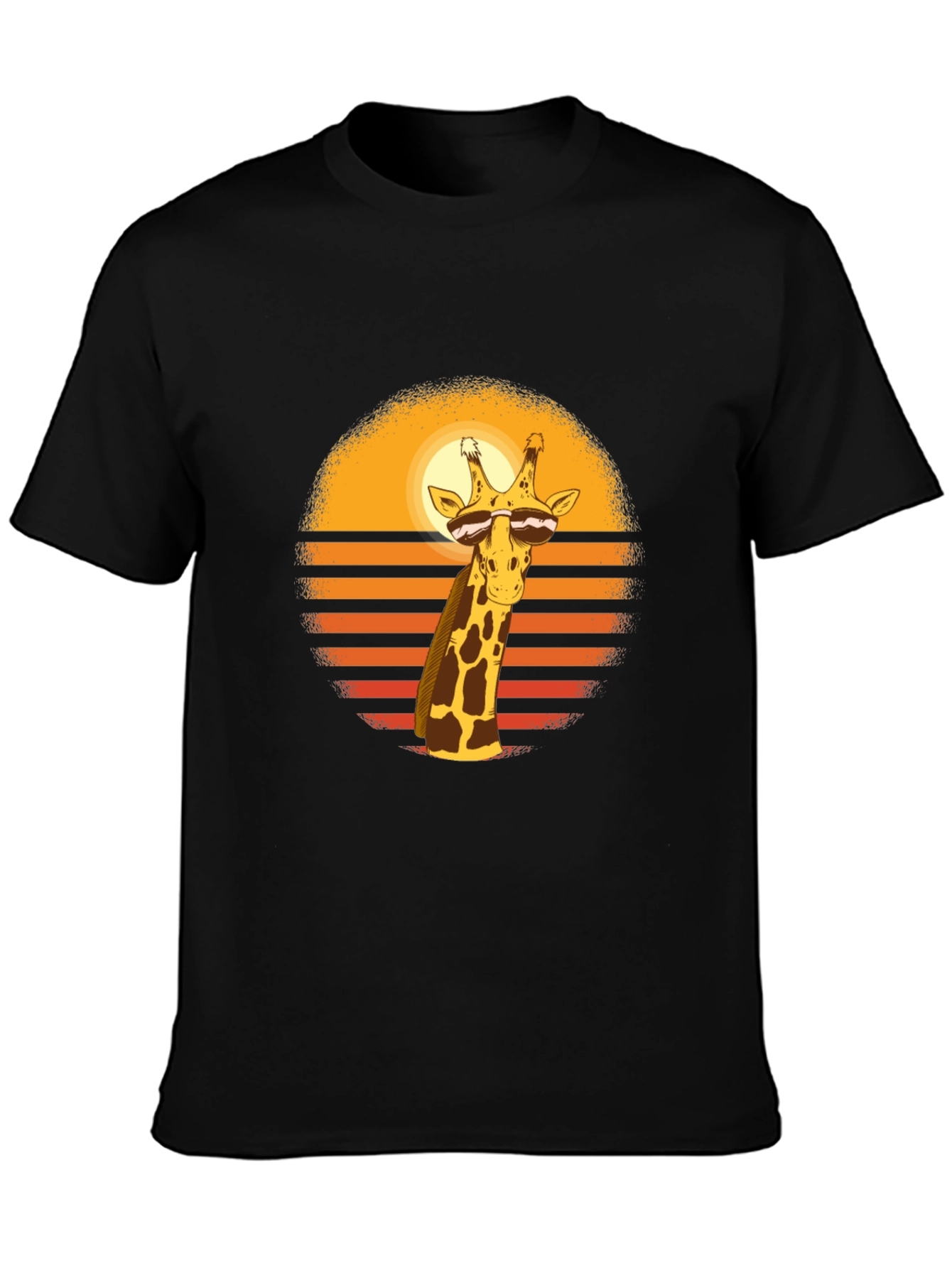 Cool Giraffe Sunset T-Shirt