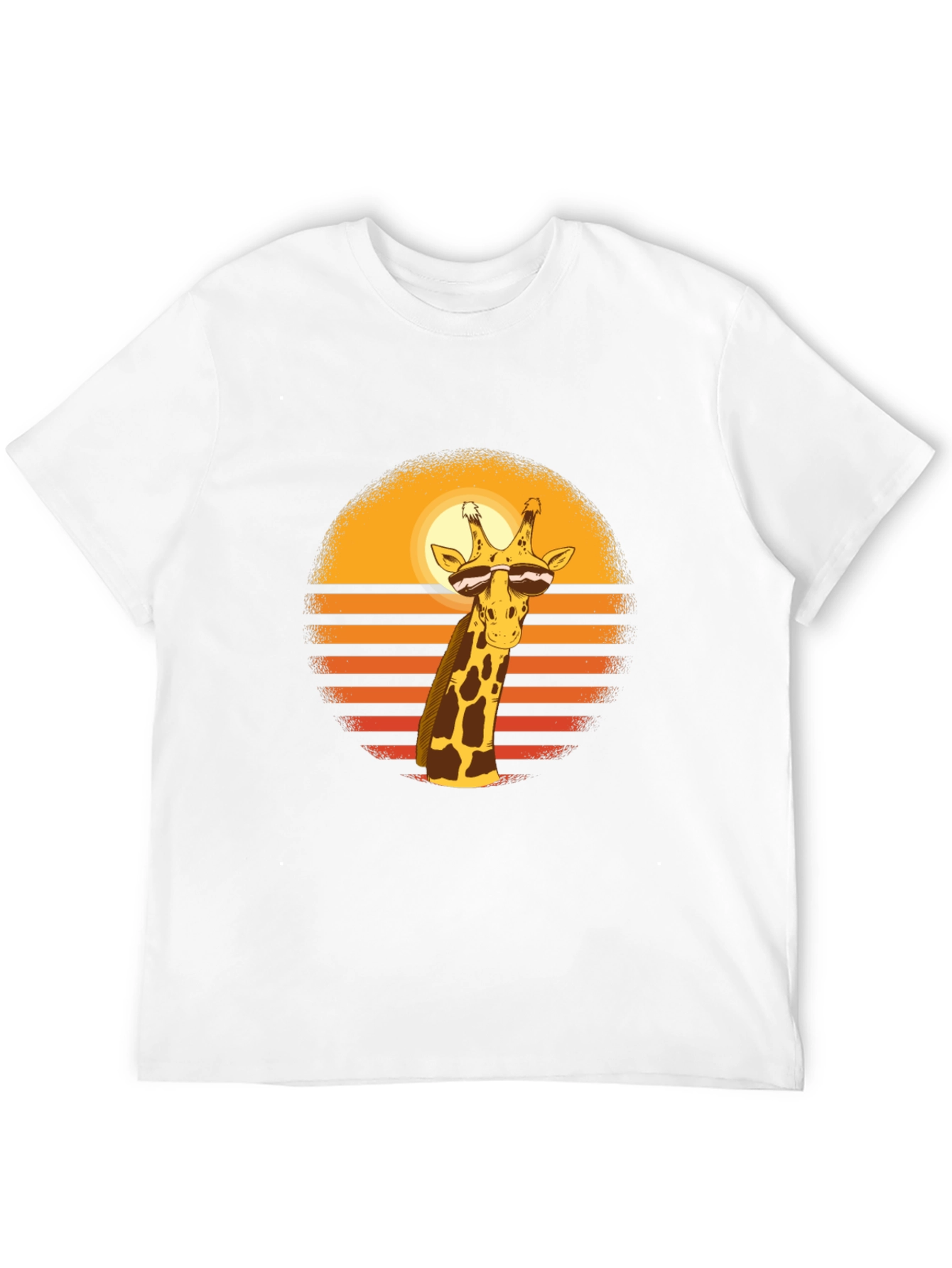 Cool Giraffe Sunset T-Shirt