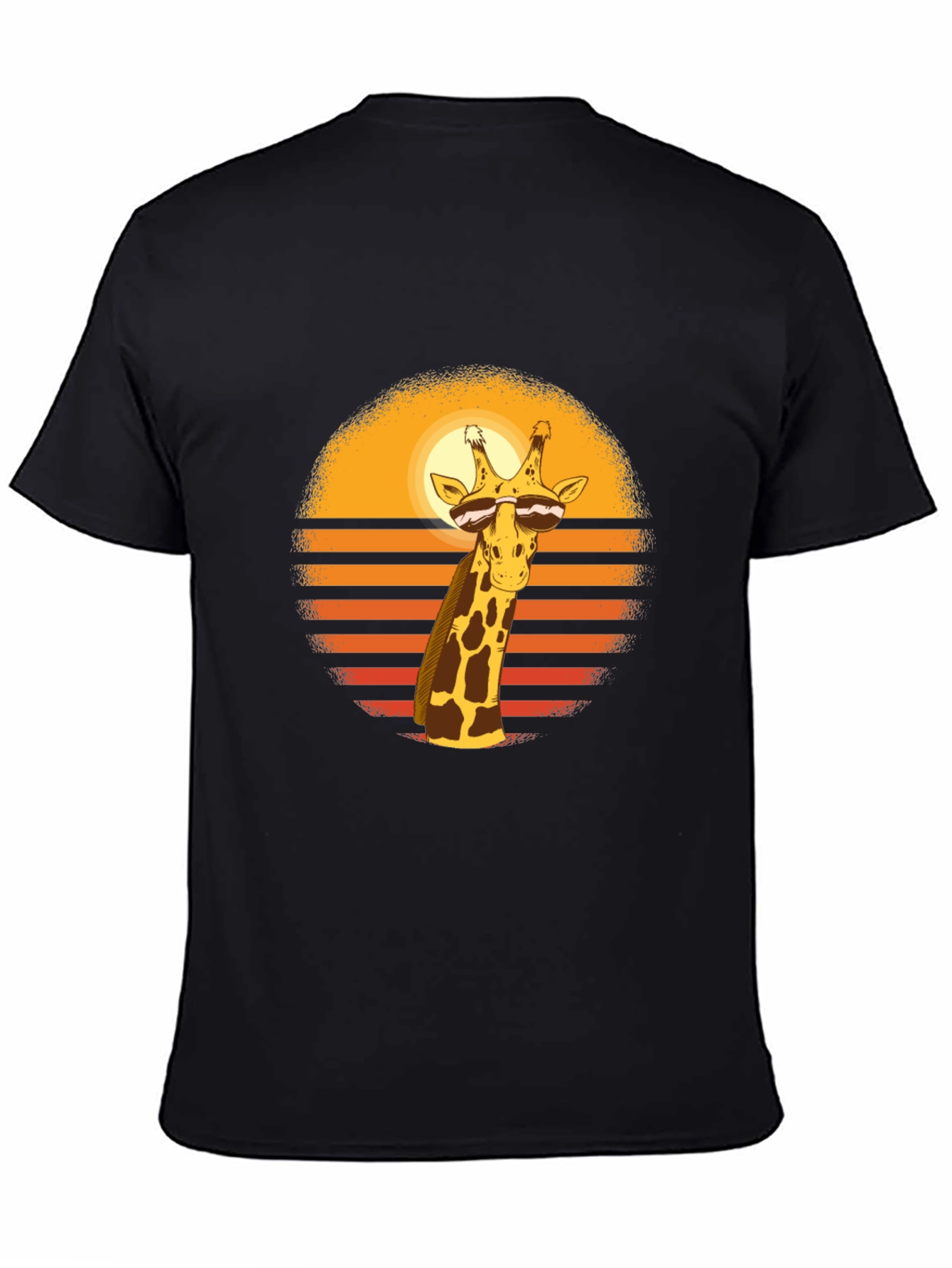 Cool Giraffe Sunset T-Shirt