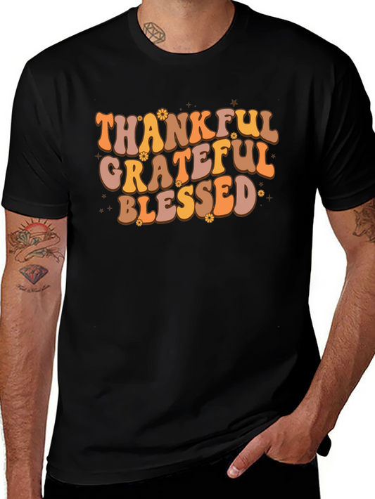 Thankful Grateful Blessed Tee