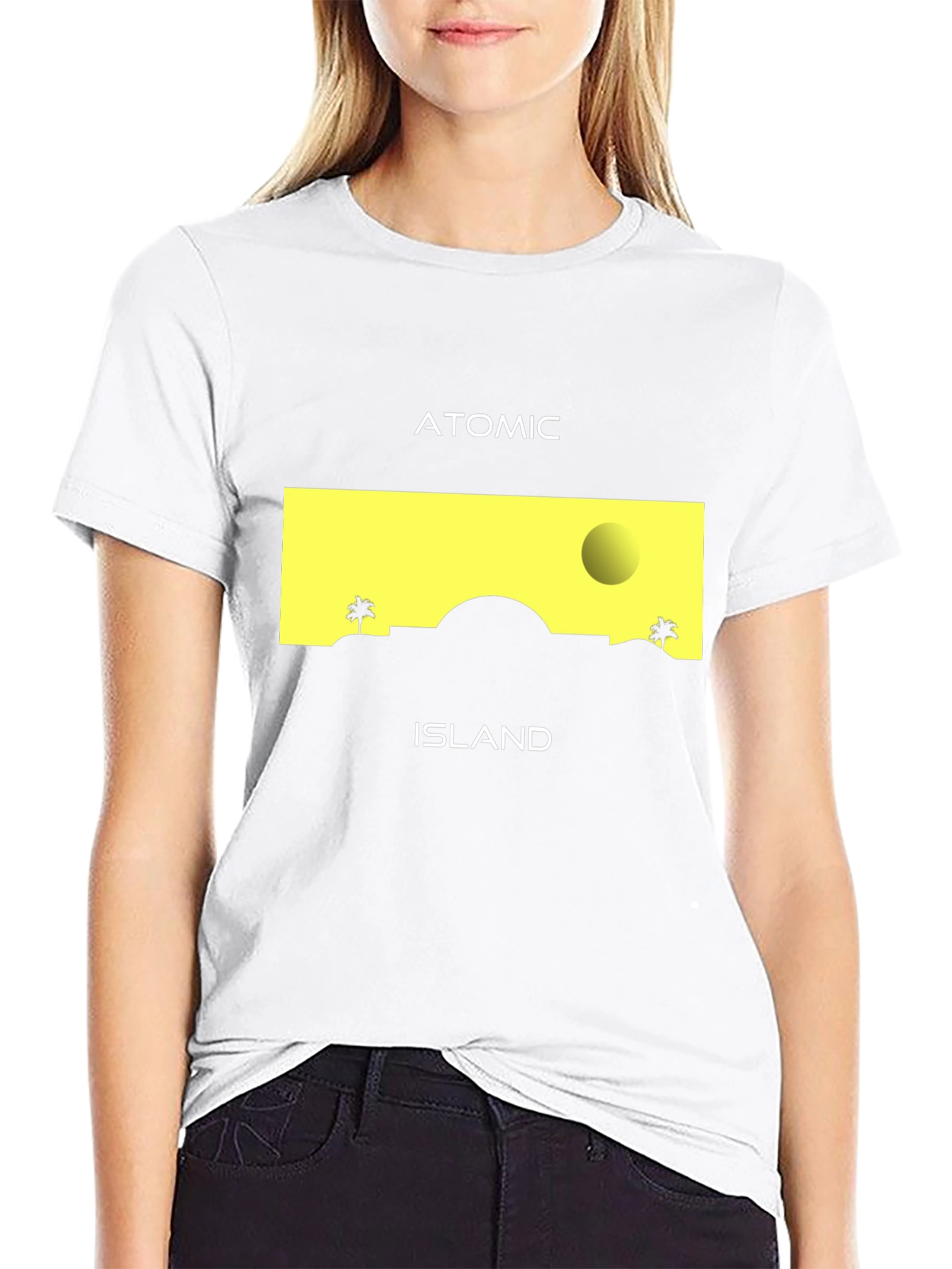 Atomic Island Graphic T-Shirt - Black