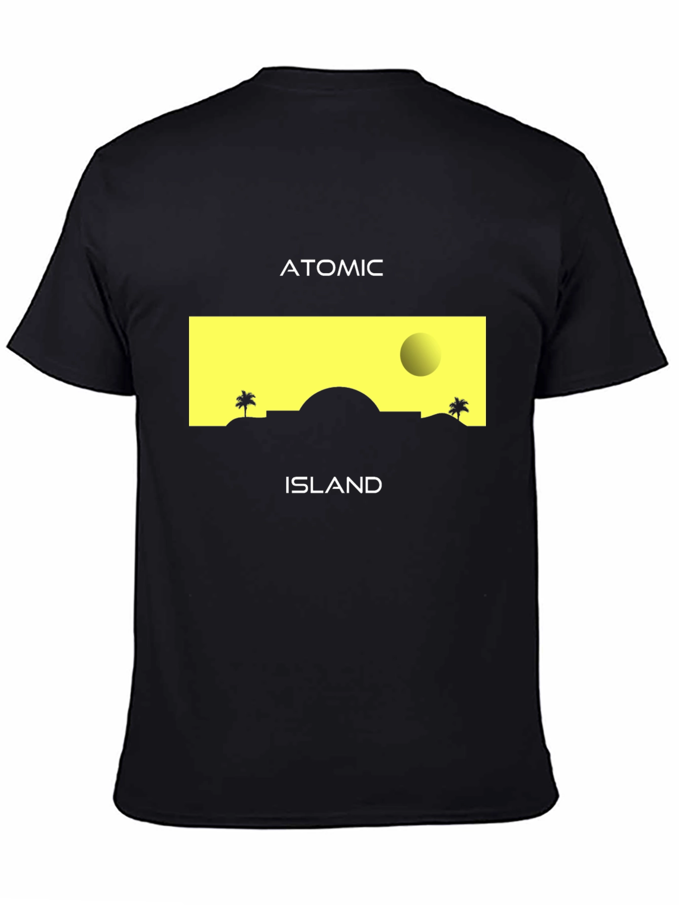 Atomic Island Graphic T-Shirt - Black