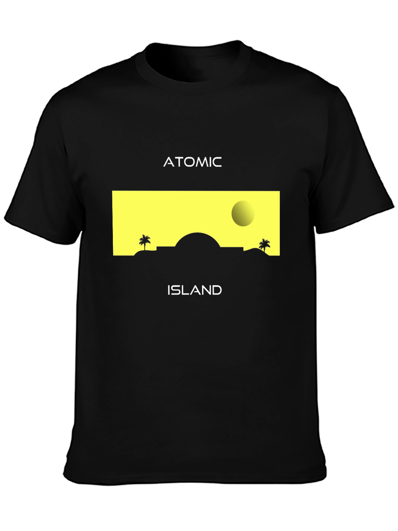 Atomic Island Graphic T-Shirt - Black