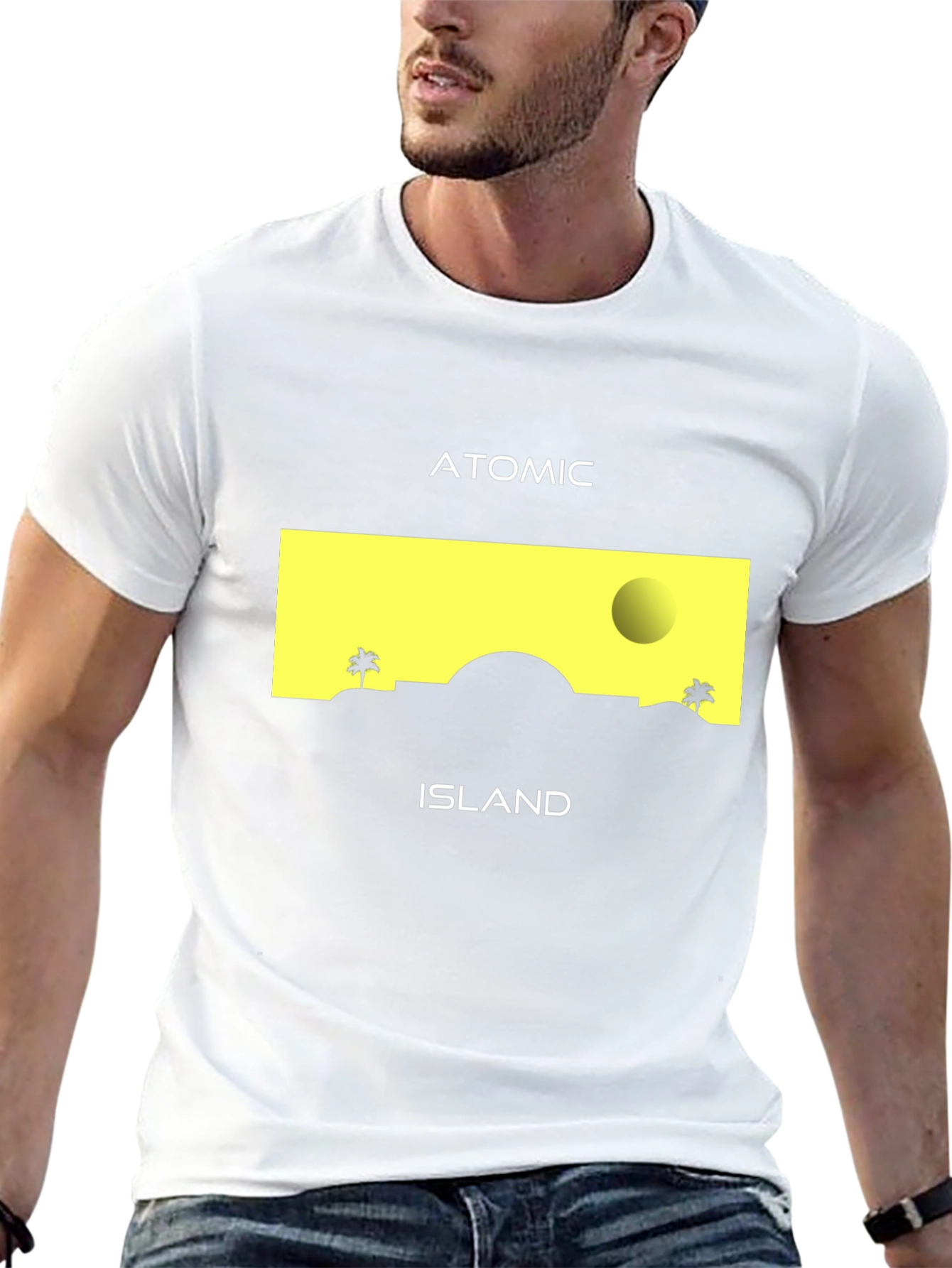 Atomic Island Graphic T-Shirt - Black