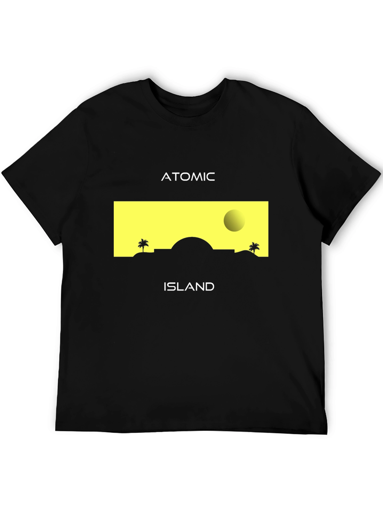 Atomic Island Graphic T-Shirt - Black