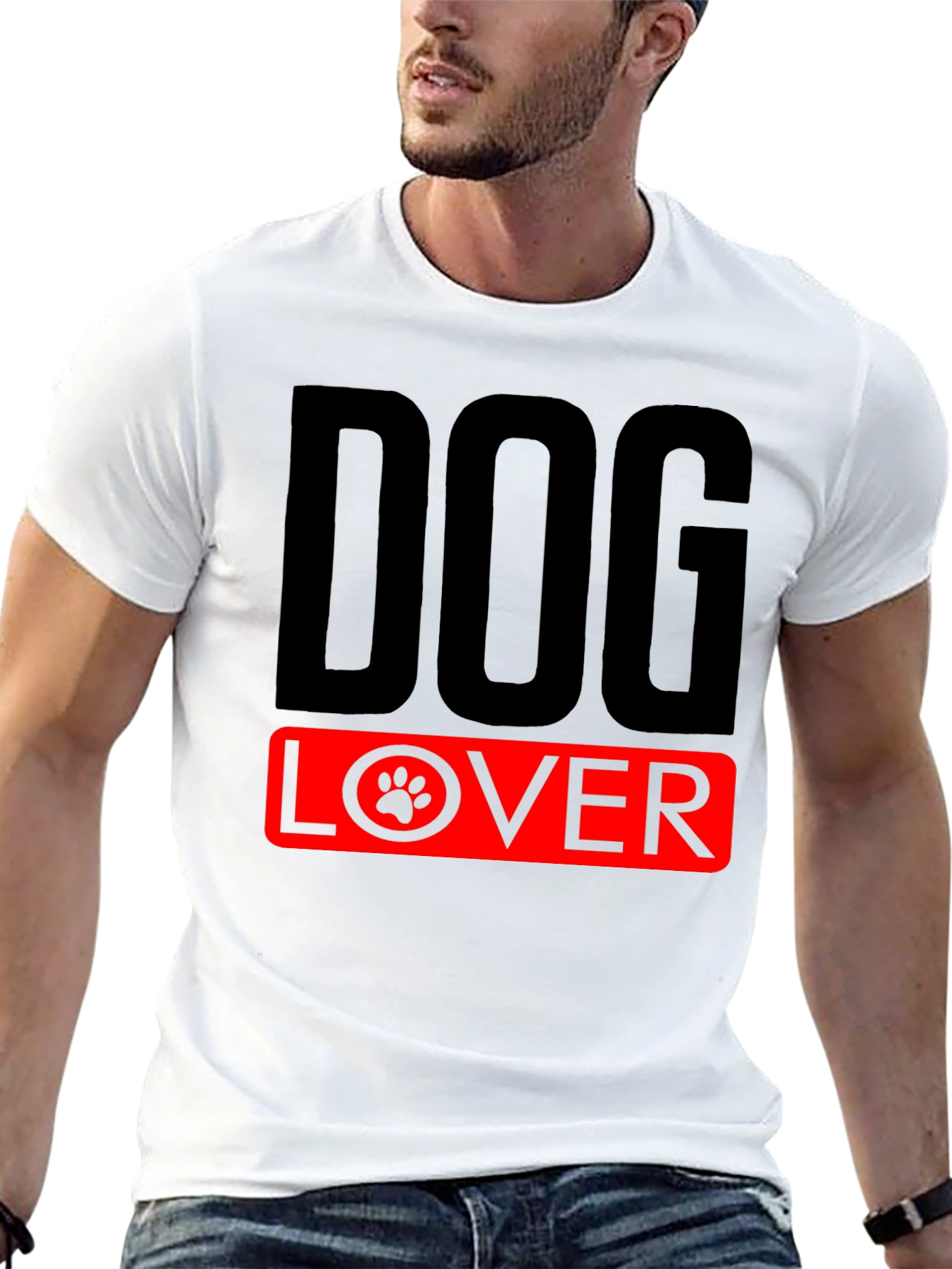 Dog Lover T-Shirt - Paw Print Design