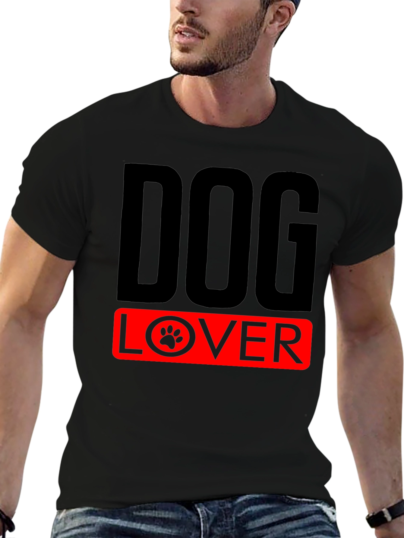 Dog Lover T-Shirt - Paw Print Design