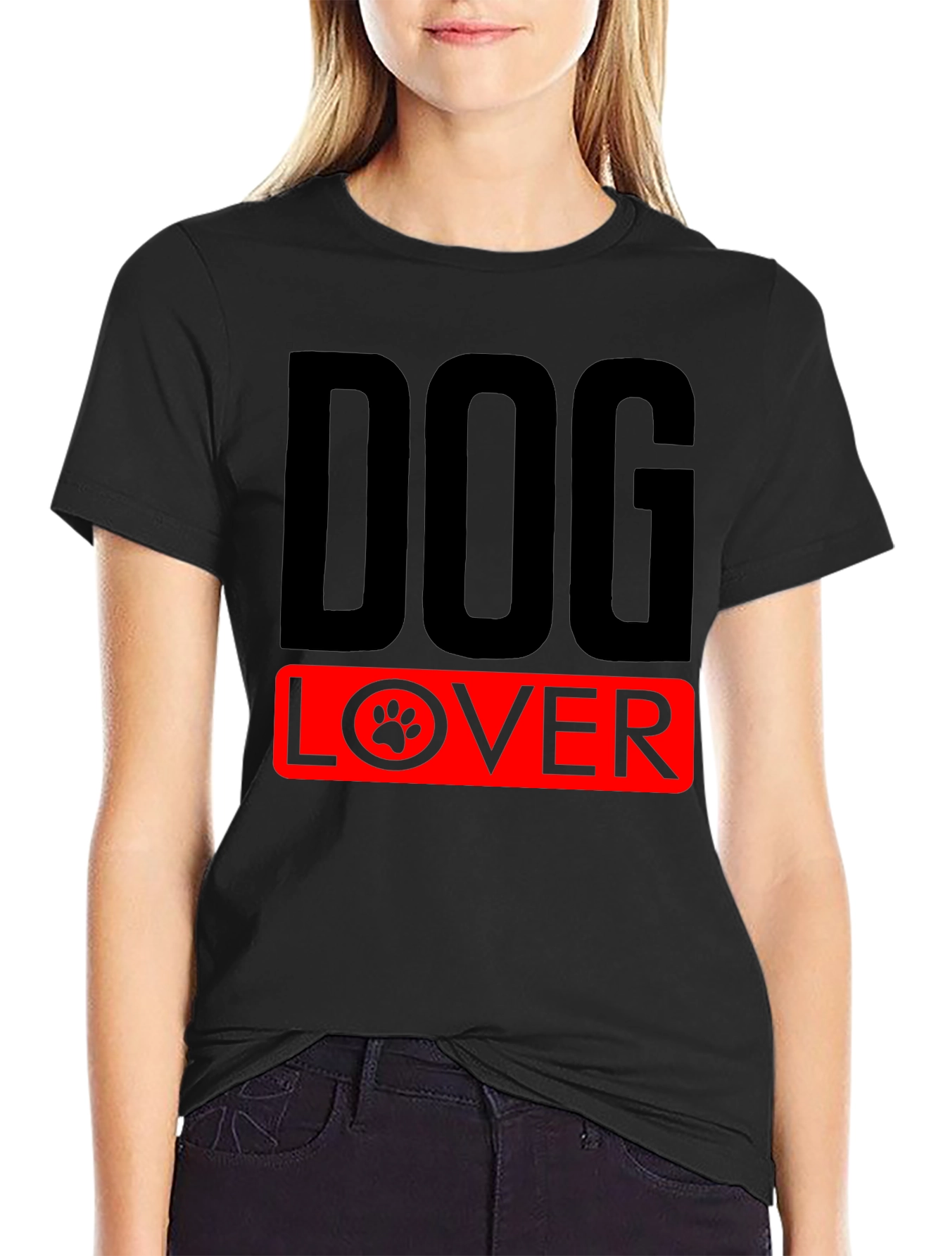 Dog Lover T-Shirt - Paw Print Design