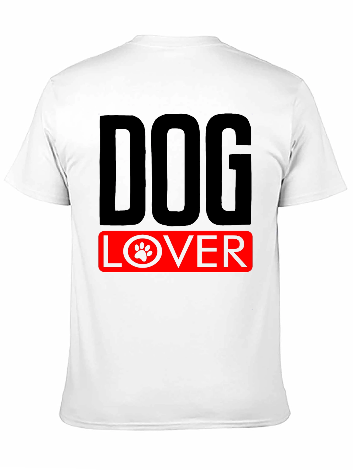 Dog Lover T-Shirt - Paw Print Design