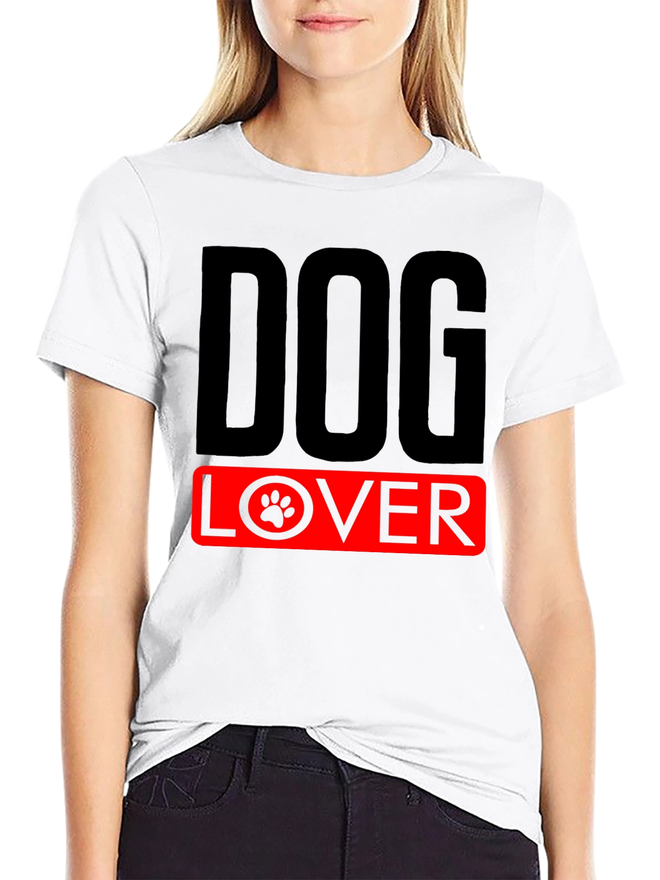Dog Lover T-Shirt - Paw Print Design