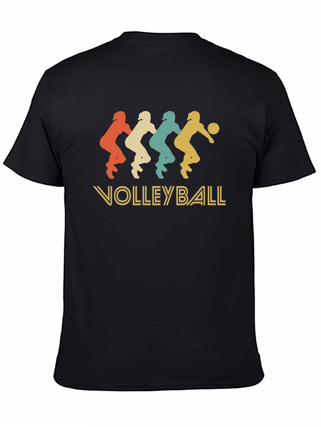 Retro Volleyball Player Graphic T-Shirt