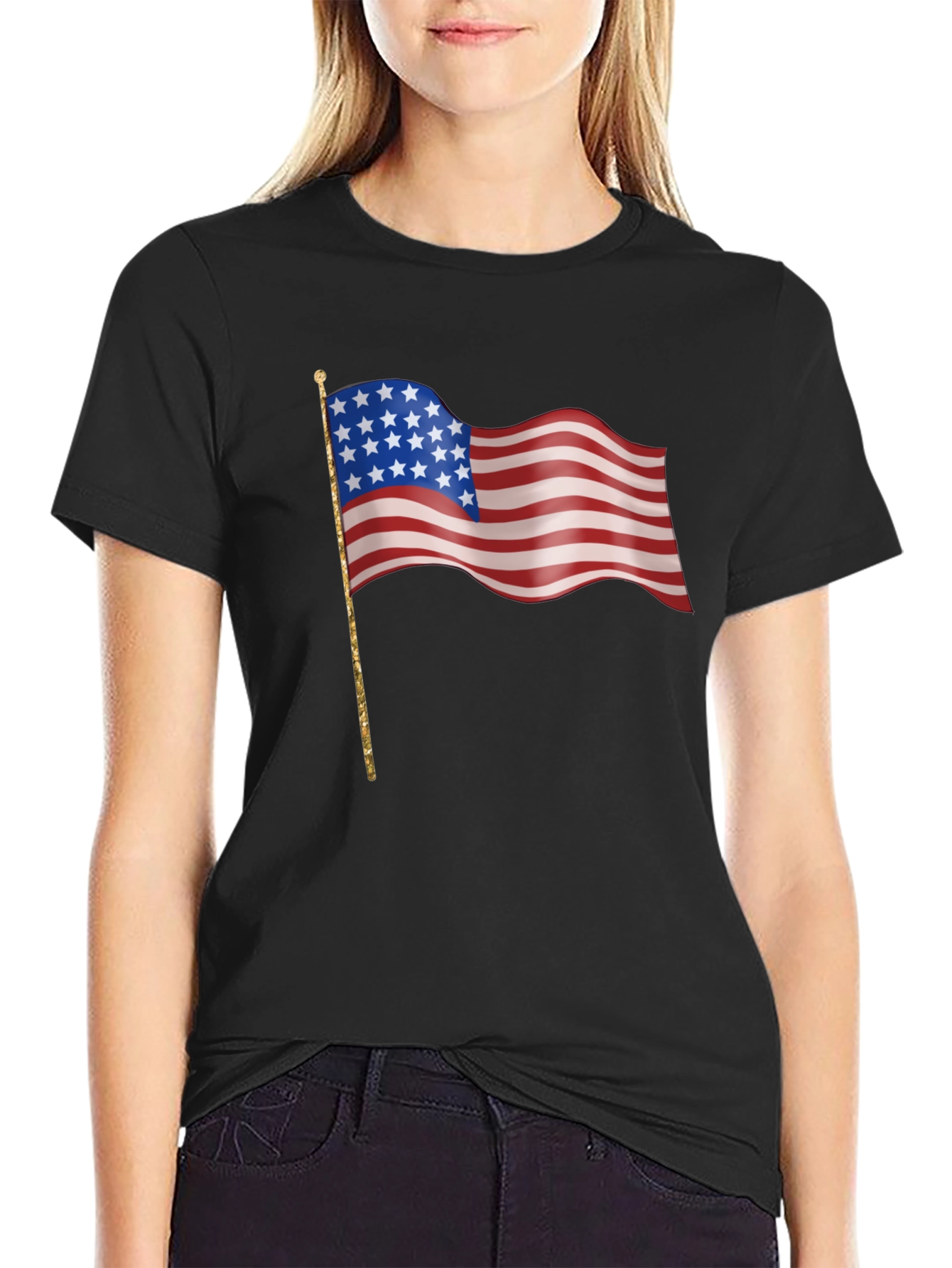 American Flag Graphic Tee - Patriotic Pride