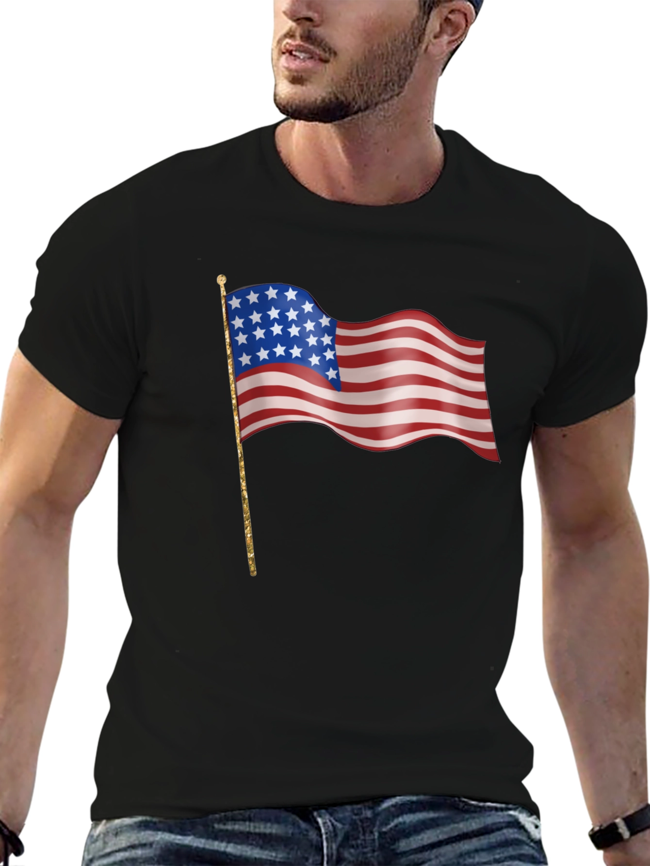 American Flag Graphic Tee - Patriotic Pride