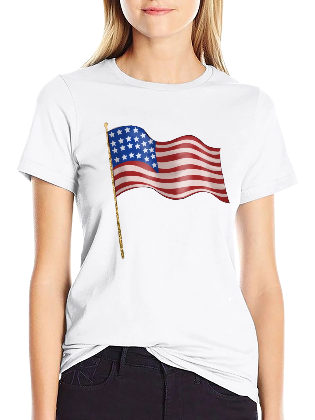 American Flag Graphic Tee - Patriotic Pride