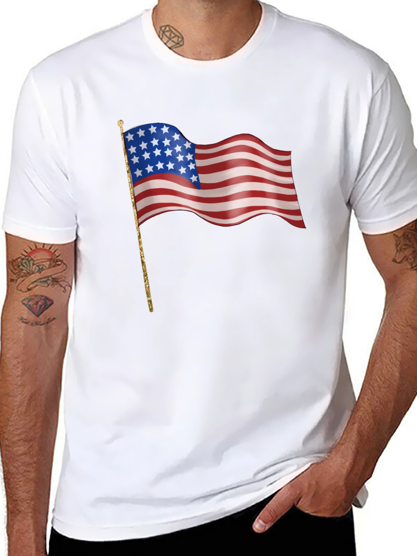 American Flag Graphic Tee - Patriotic Pride