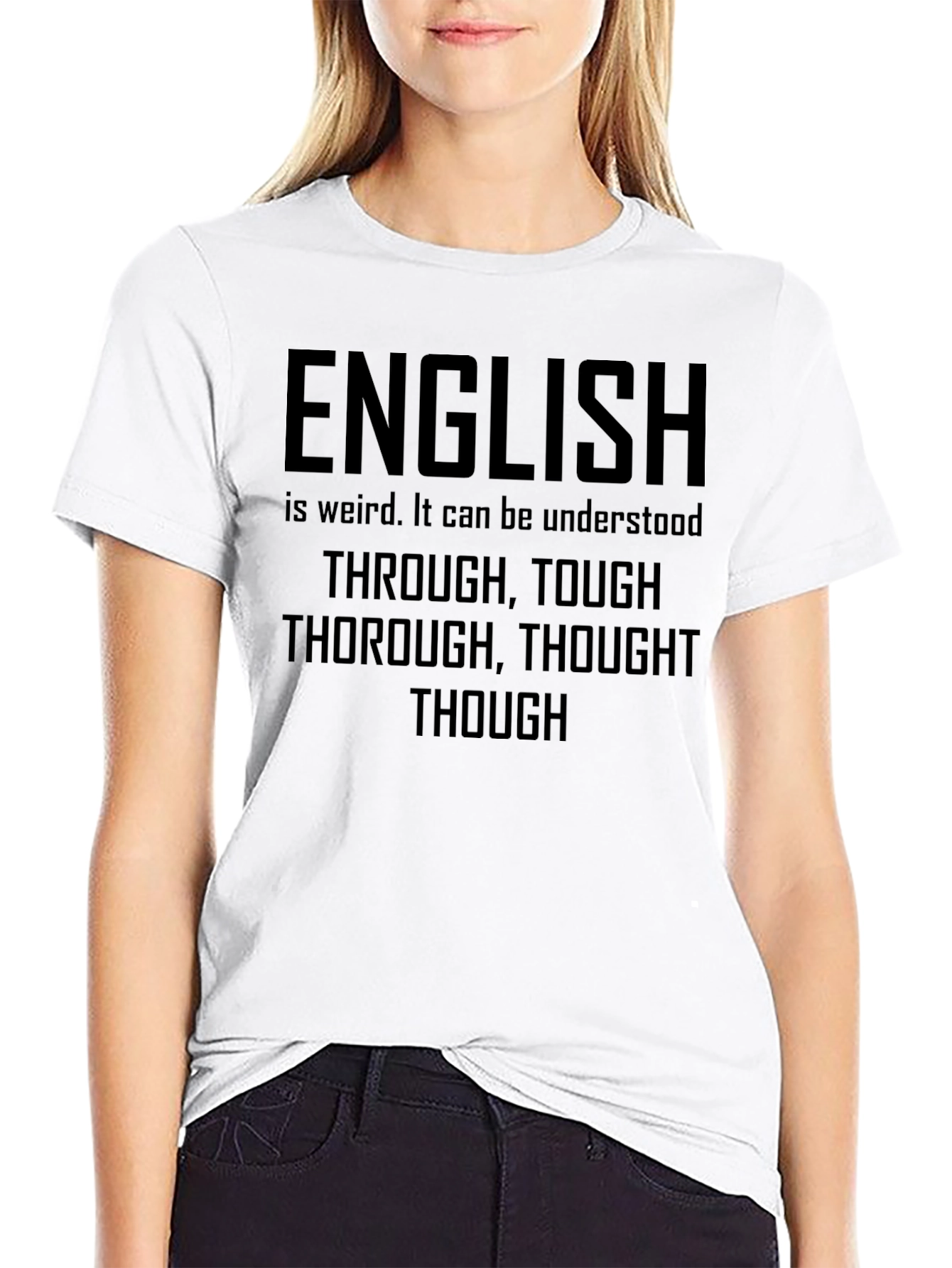 English is Weird T-Shirt - Funny Grammar Tee