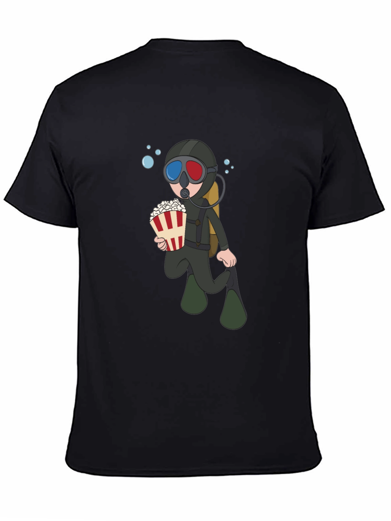 Diver Movie Lover Black T-Shirt