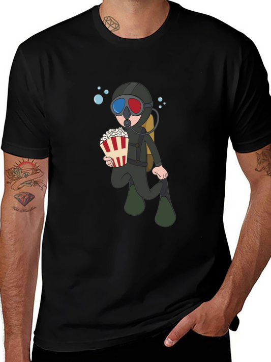 Diver Movie Lover Black T-Shirt