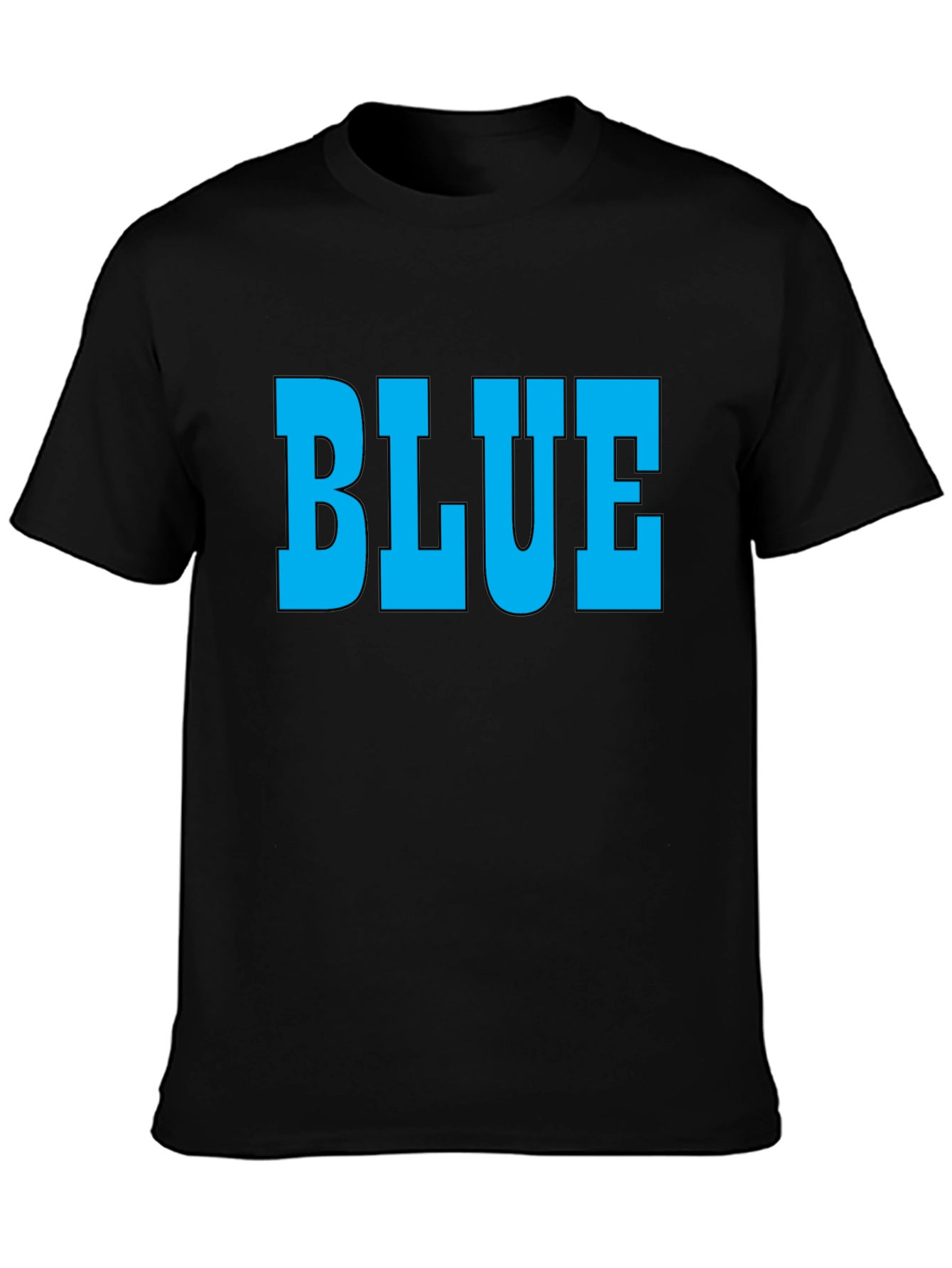 Bold BLUE Graphic T-Shirt - Classic Crew Neck Tee