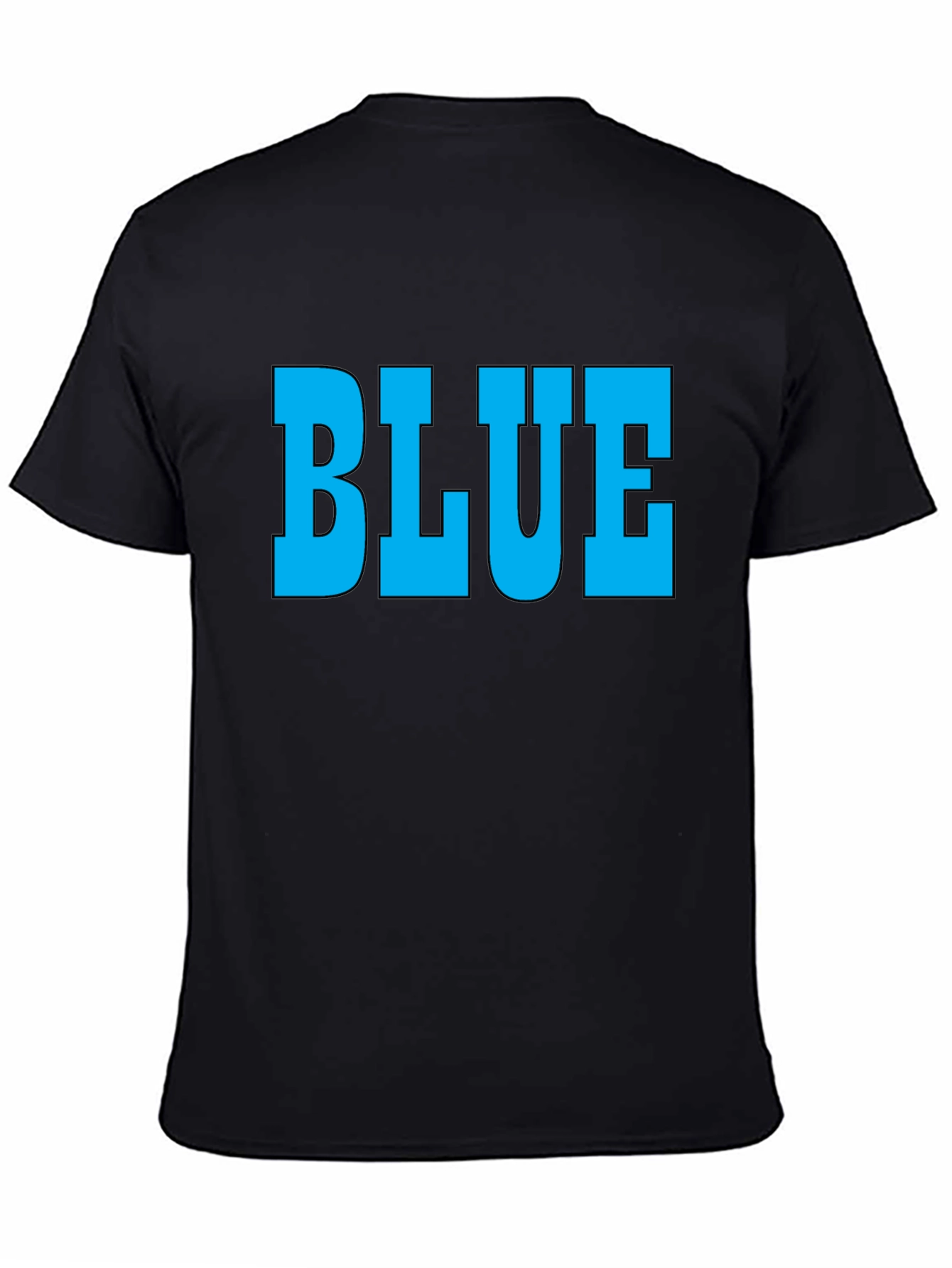 Bold BLUE Graphic T-Shirt - Classic Crew Neck Tee