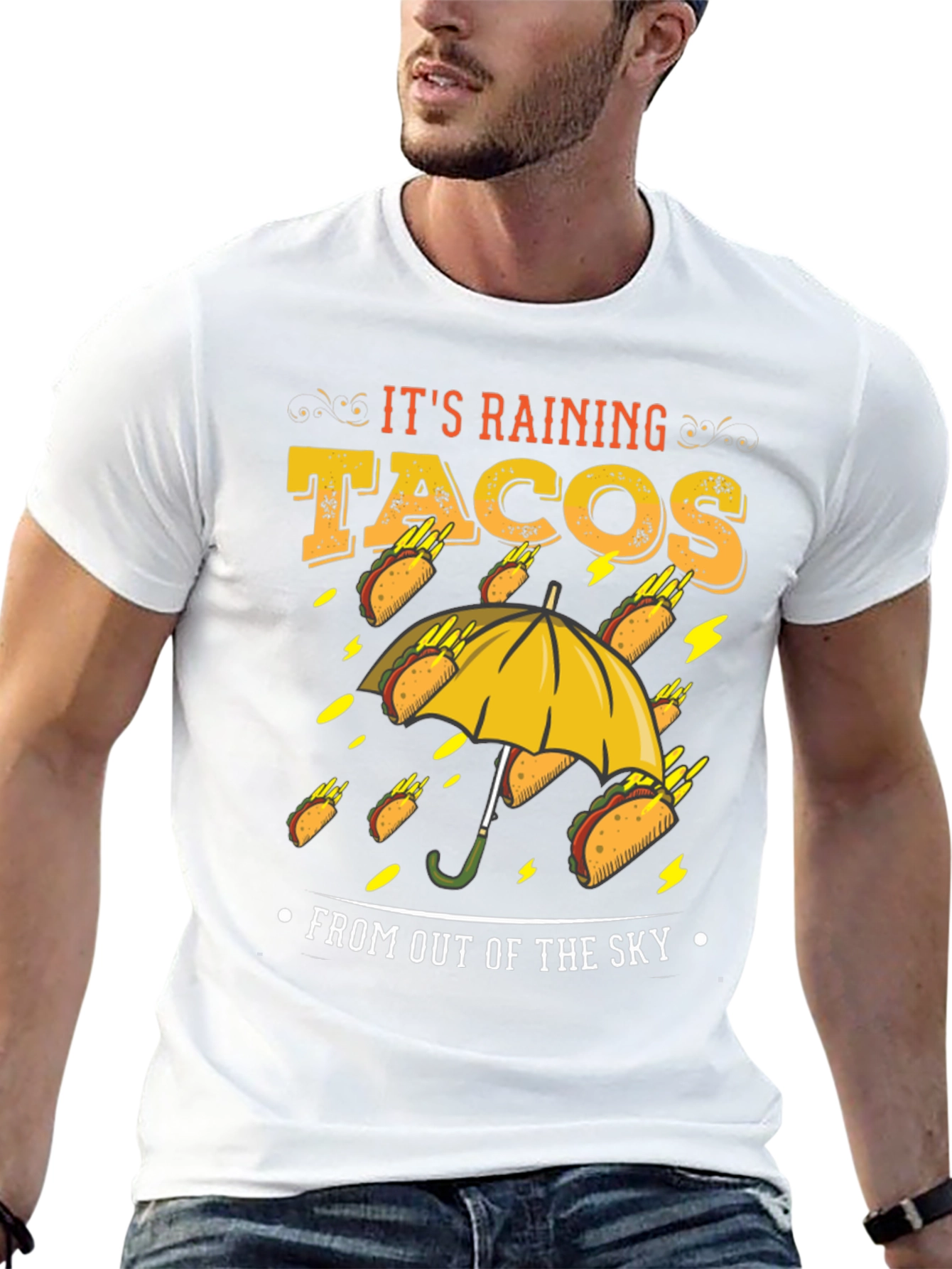 Its Raining Tacos Novelty Graphic Tee
