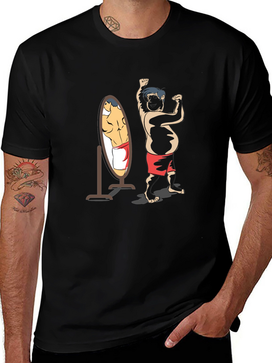 Funny Bodybuilder Mirror Image T-Shirt