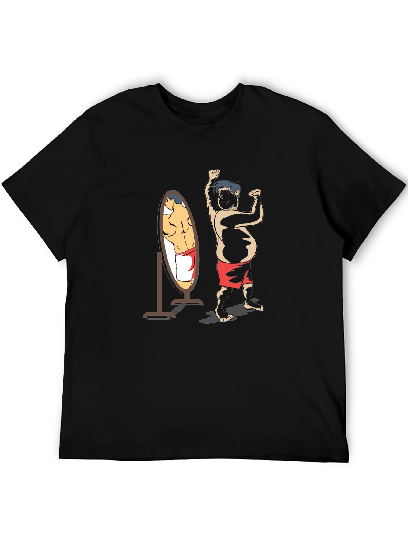 Funny Bodybuilder Mirror Image T-Shirt